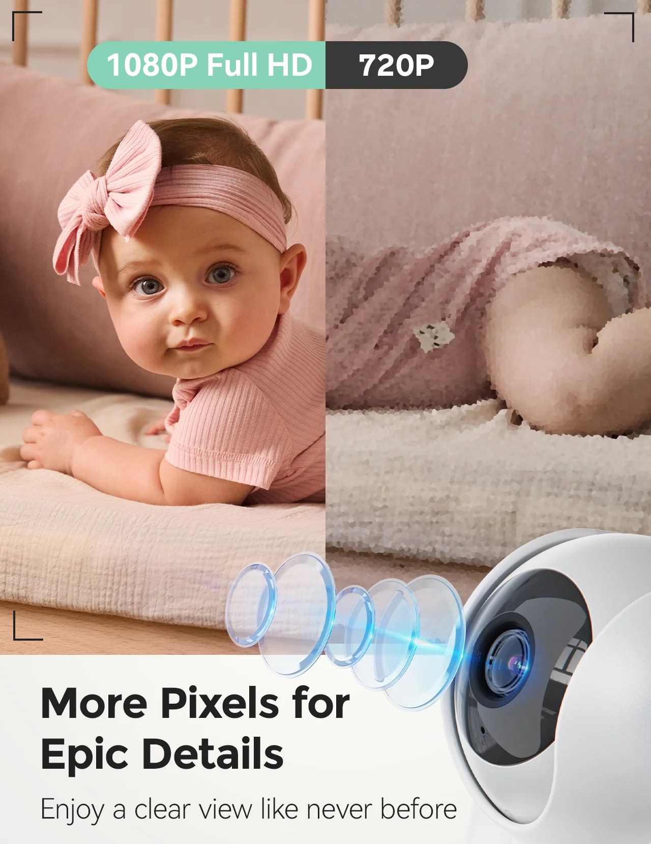 1080p Full HD Camera for Video Baby Monitor BM03 - Image 3