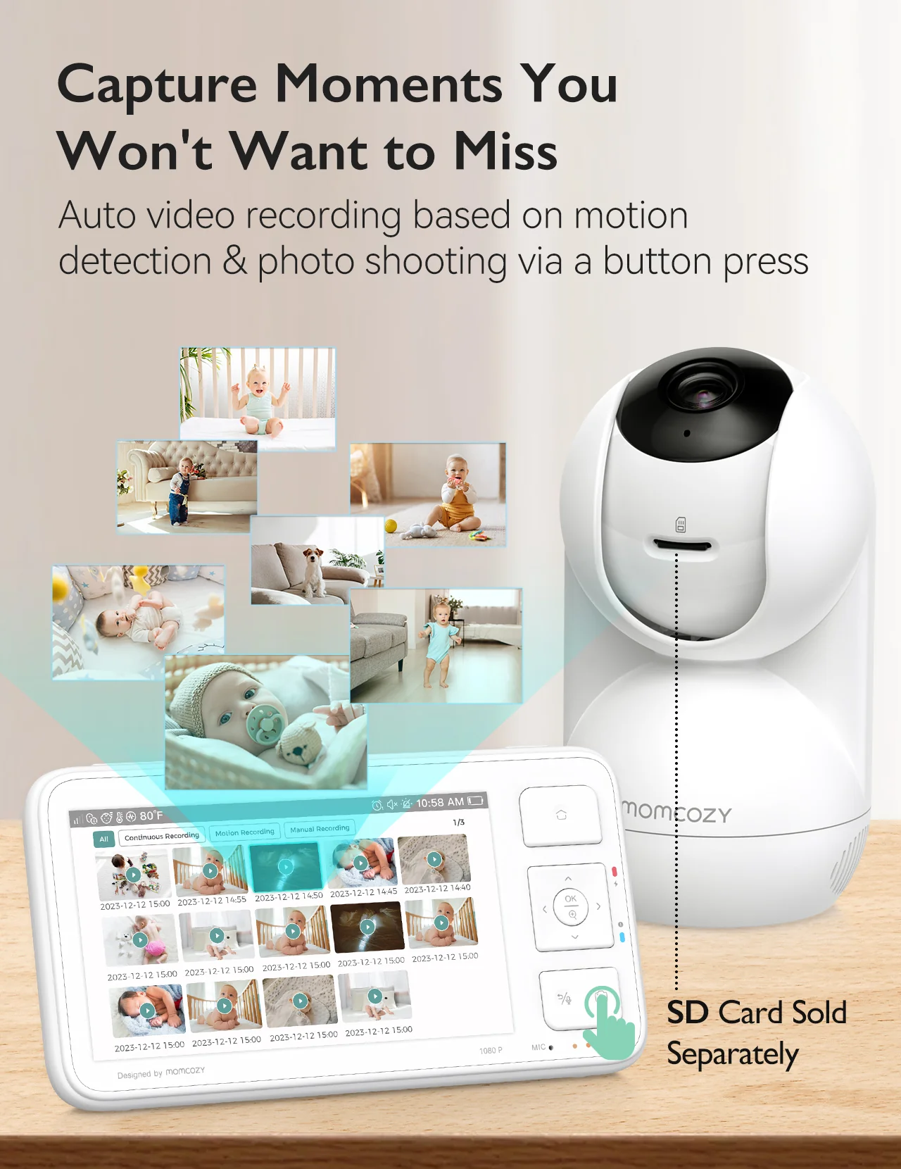 1080p Full HD Camera for Video Baby Monitor BM03 - Image 9