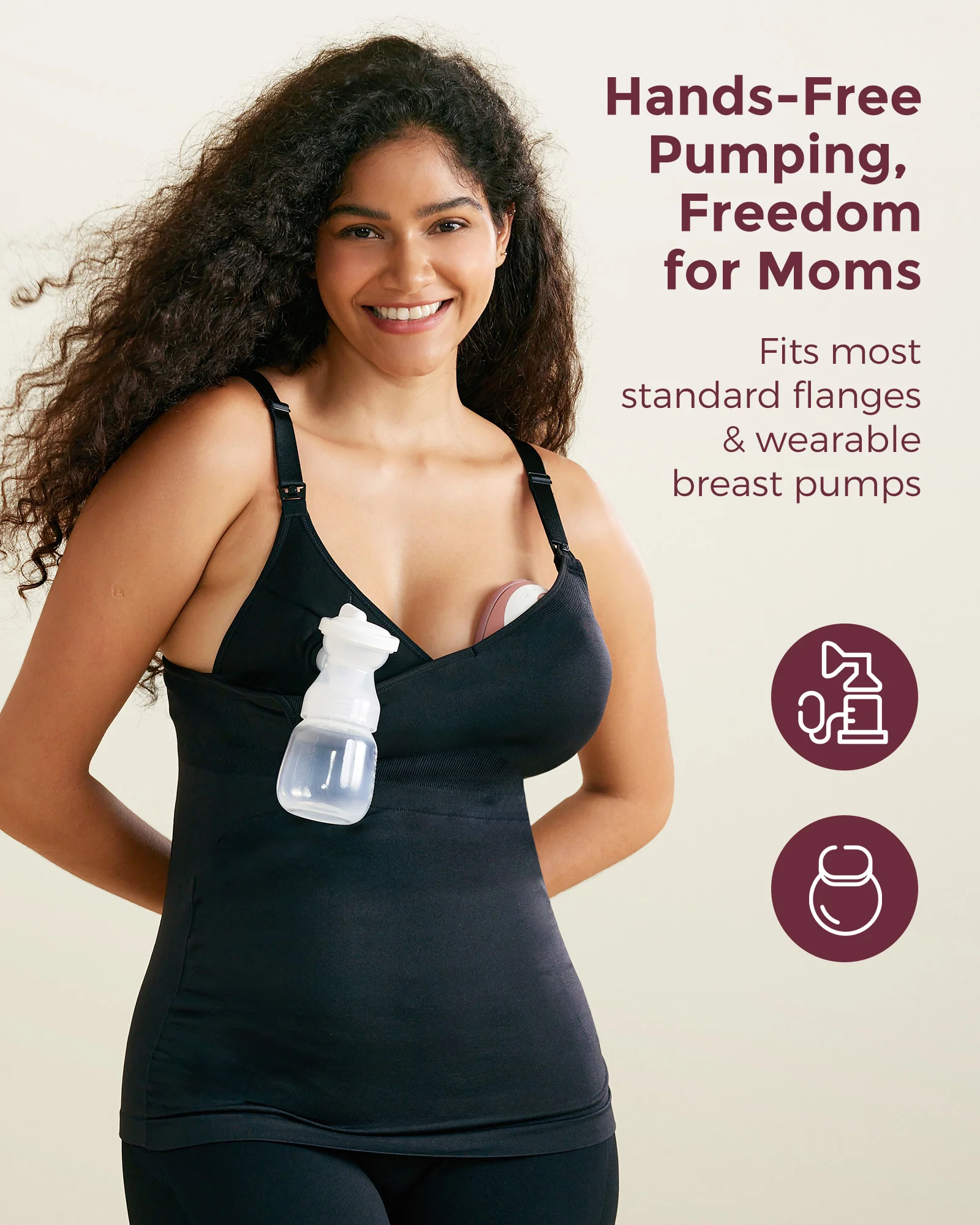 All-in-One Hands Free Pumping & Nursing Tank Tops - Image 3