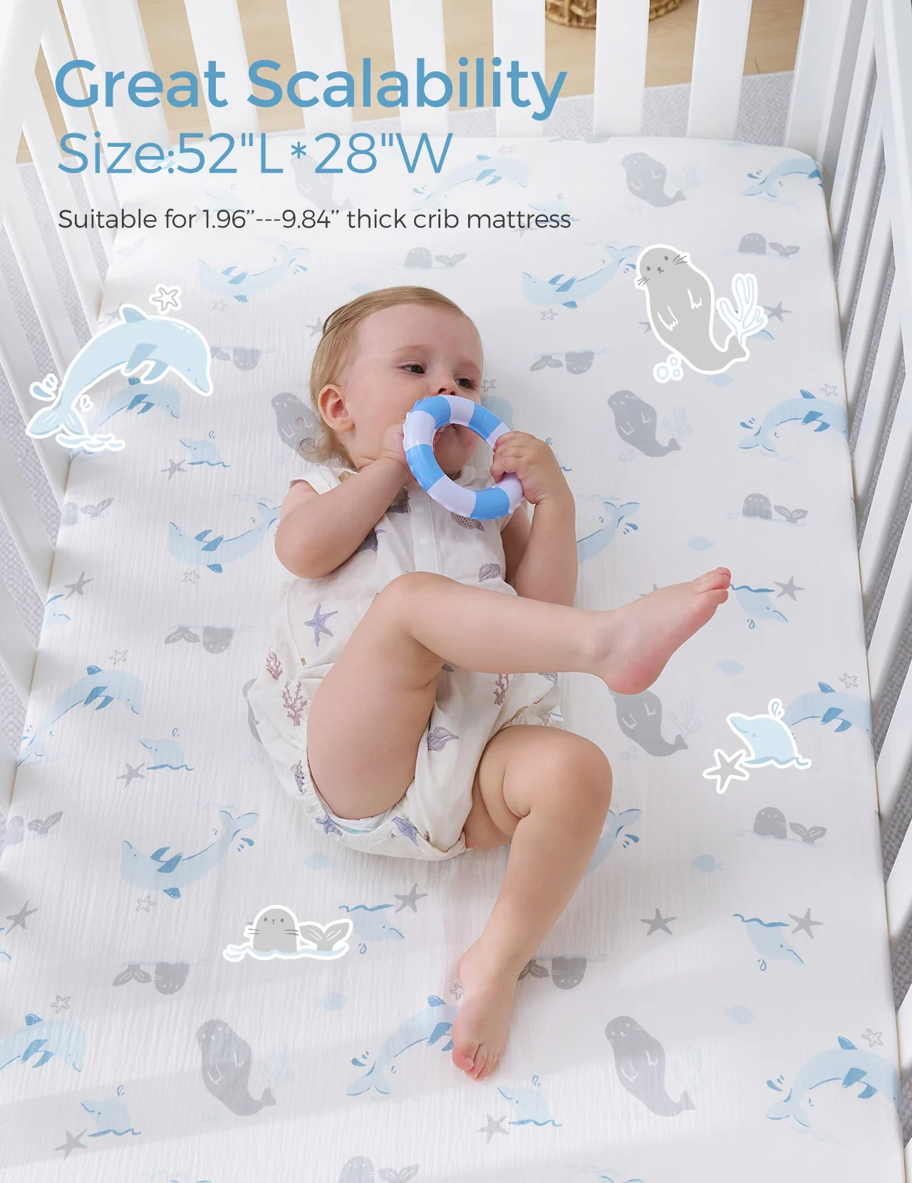 Momcozy Baby Fitted Crib Sheet - Image 5