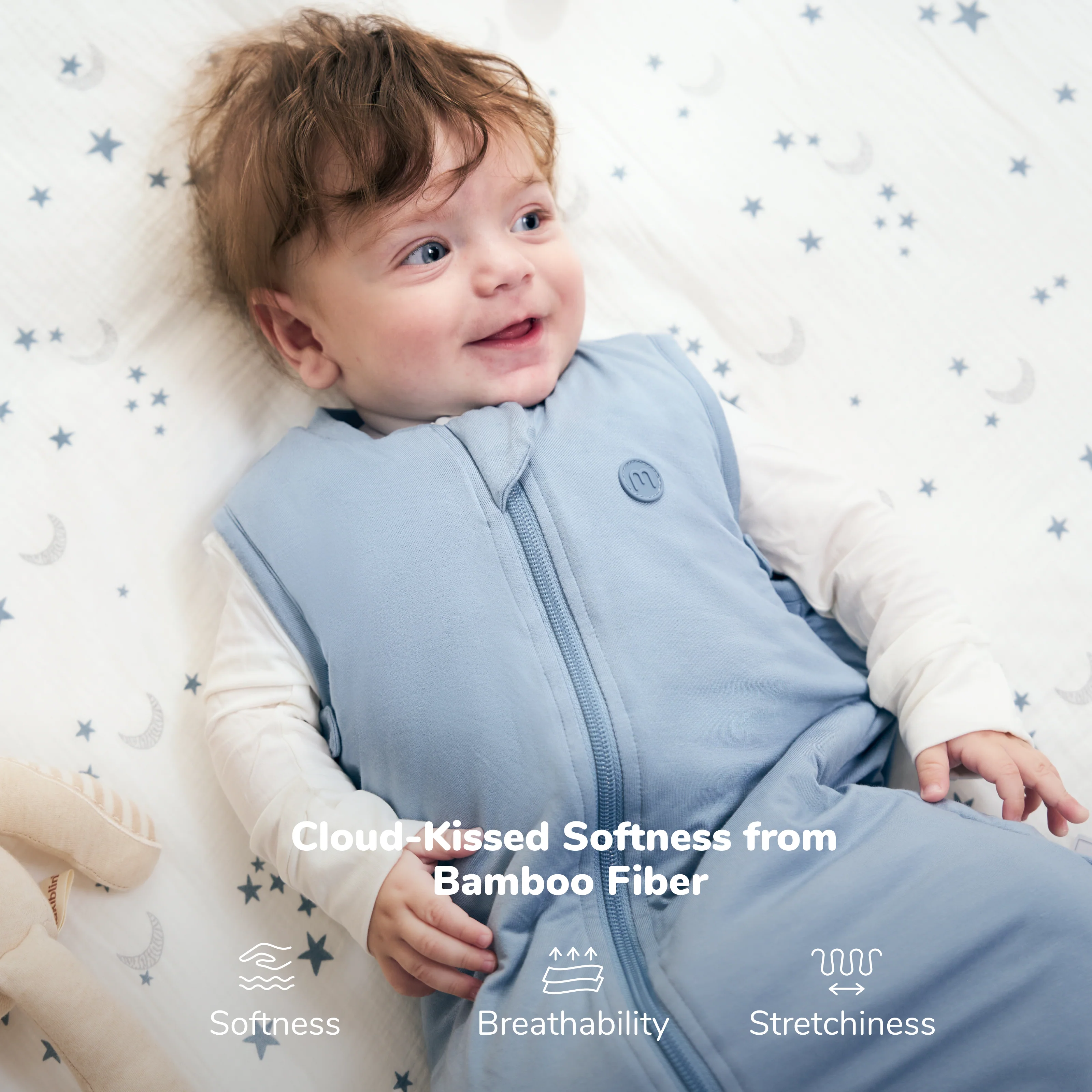 Baby Sleep Sack 1.5 TOG & Easy Swaddle Wrap For 0-3M Bundle - Image 11