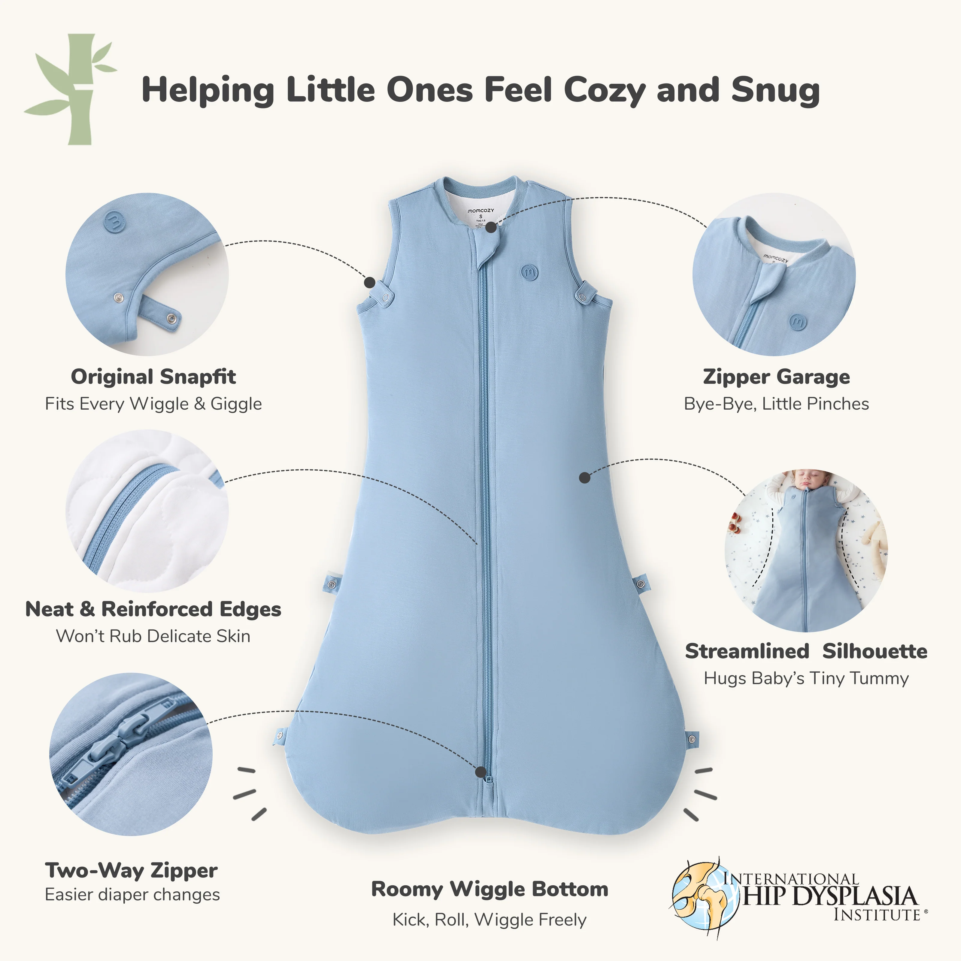 Baby Sleep Sack 1.5 TOG & Easy Swaddle Wrap For 0-3M Bundle - Image 13