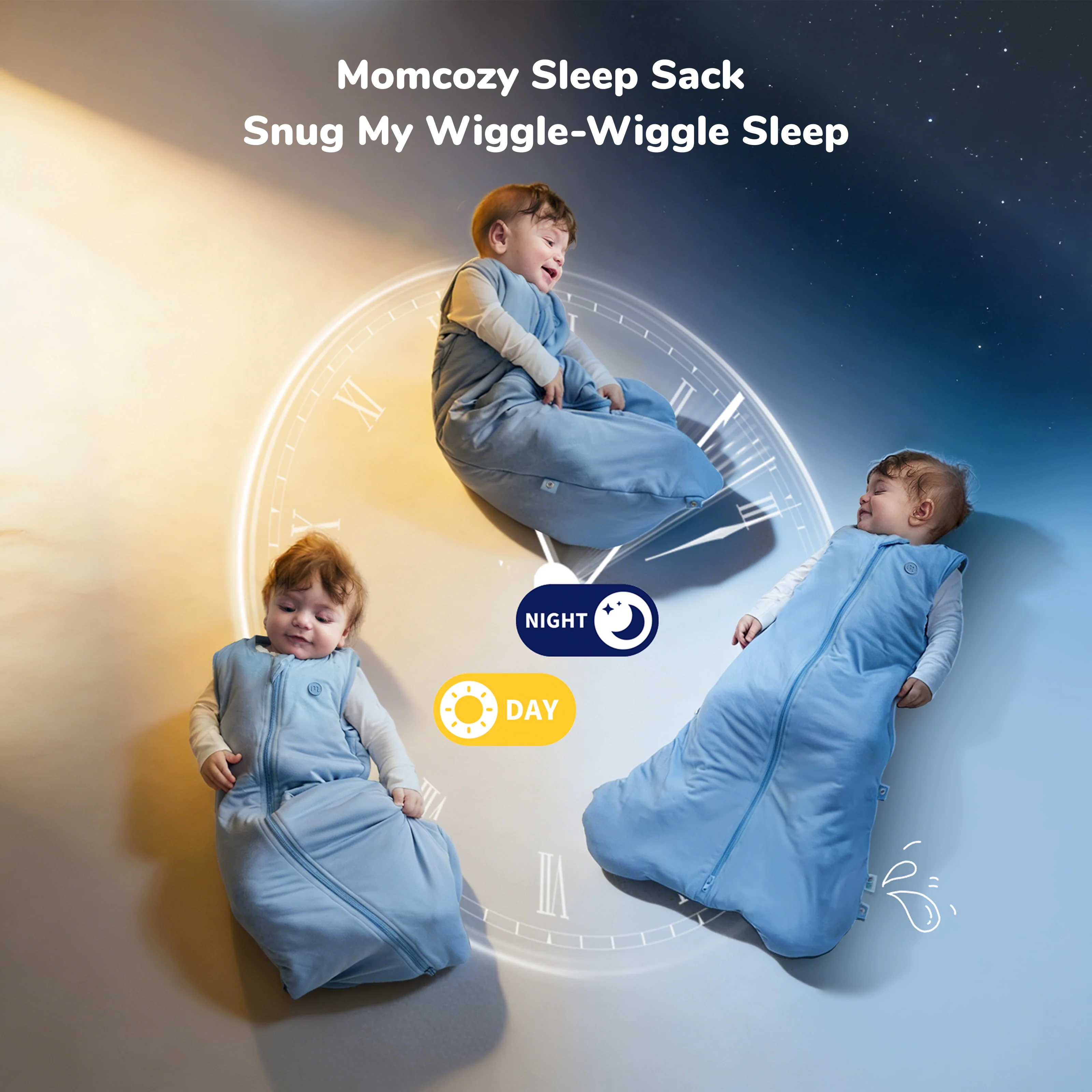 Baby Sleep Sack 1.5 TOG & Easy Swaddle Wrap For 0-3M Bundle - Image 16