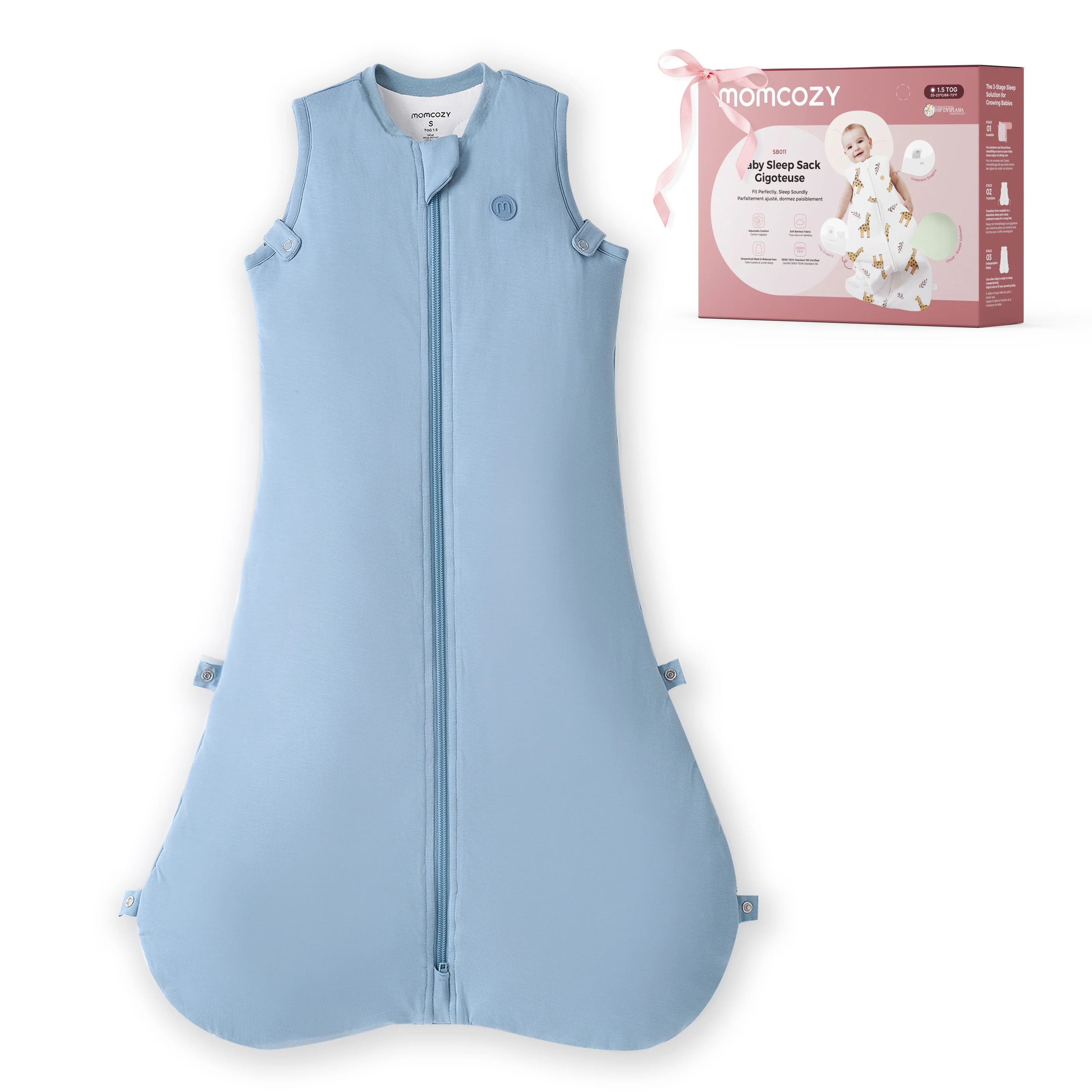 Baby Sleep Sack 1.5 TOG & Easy Swaddle Wrap For 0-3M Bundle - Image 17