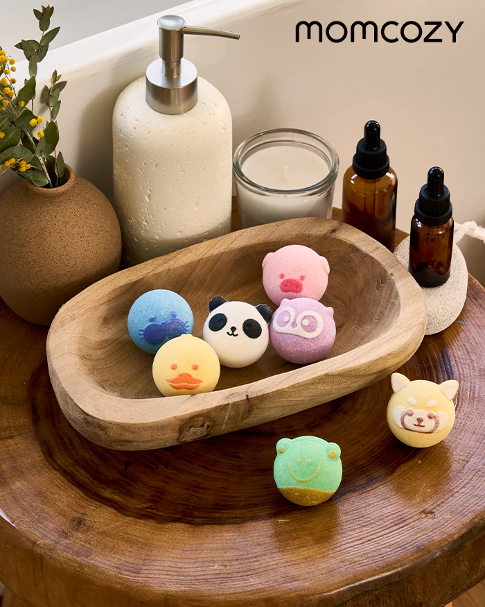 Momcozy Natural Essential Oil Bath Bombs with 7 Cute Animal Shapes(14 Pcs) - Image 11