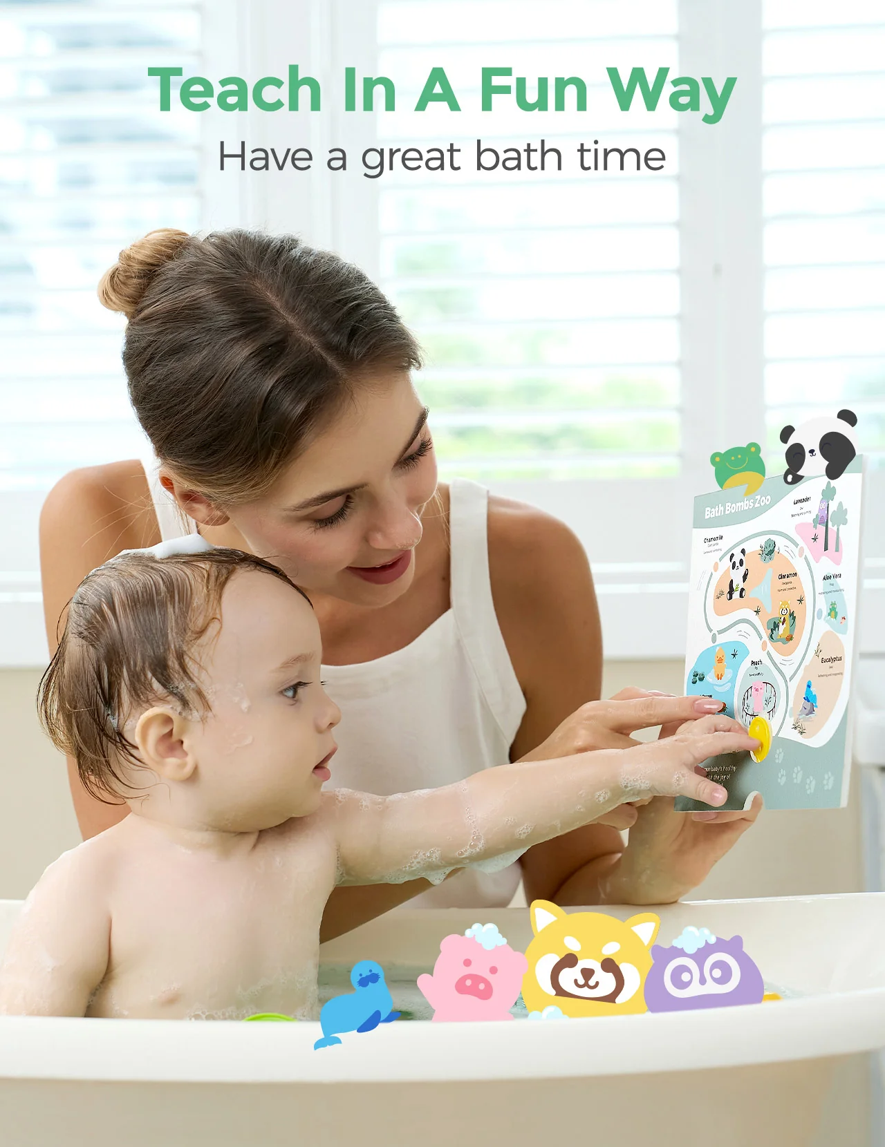 Momcozy Natural Essential Oil Bath Bombs with 7 Cute Animal Shapes(14 Pcs) - Image 5