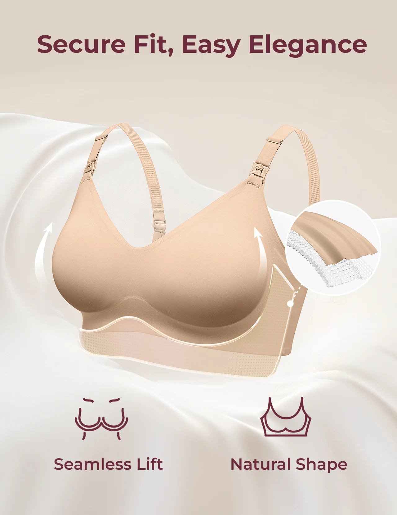 Ultra Soft Seamless Nursing Bra YN21 - Image 51