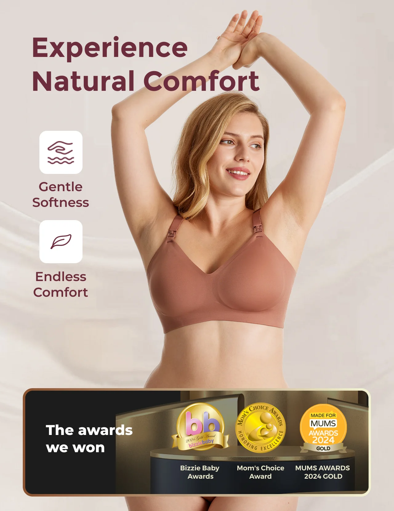 Ultra Soft Seamless Nursing Bra YN21 - Image 57