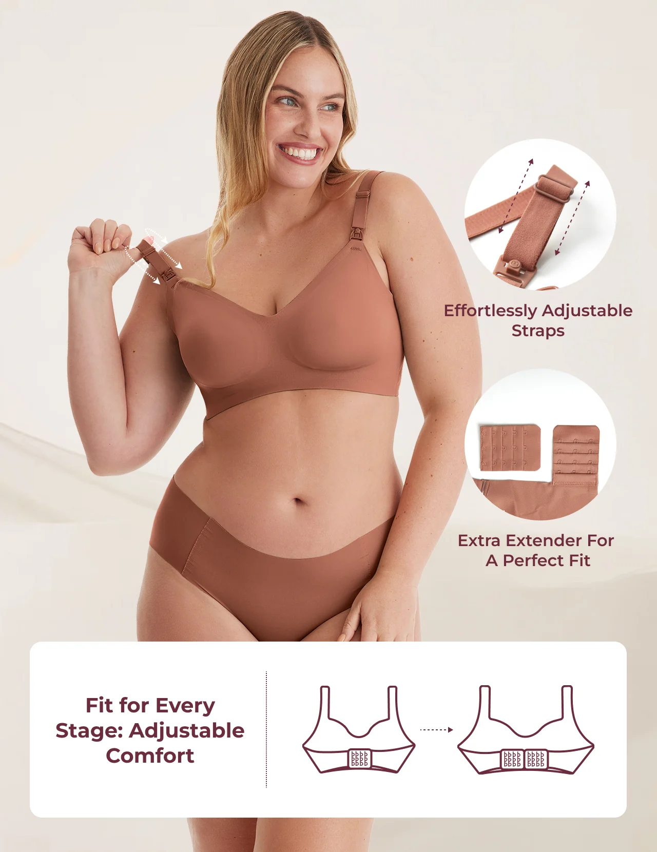 Ultra Soft Seamless Nursing Bra YN21 - Image 59