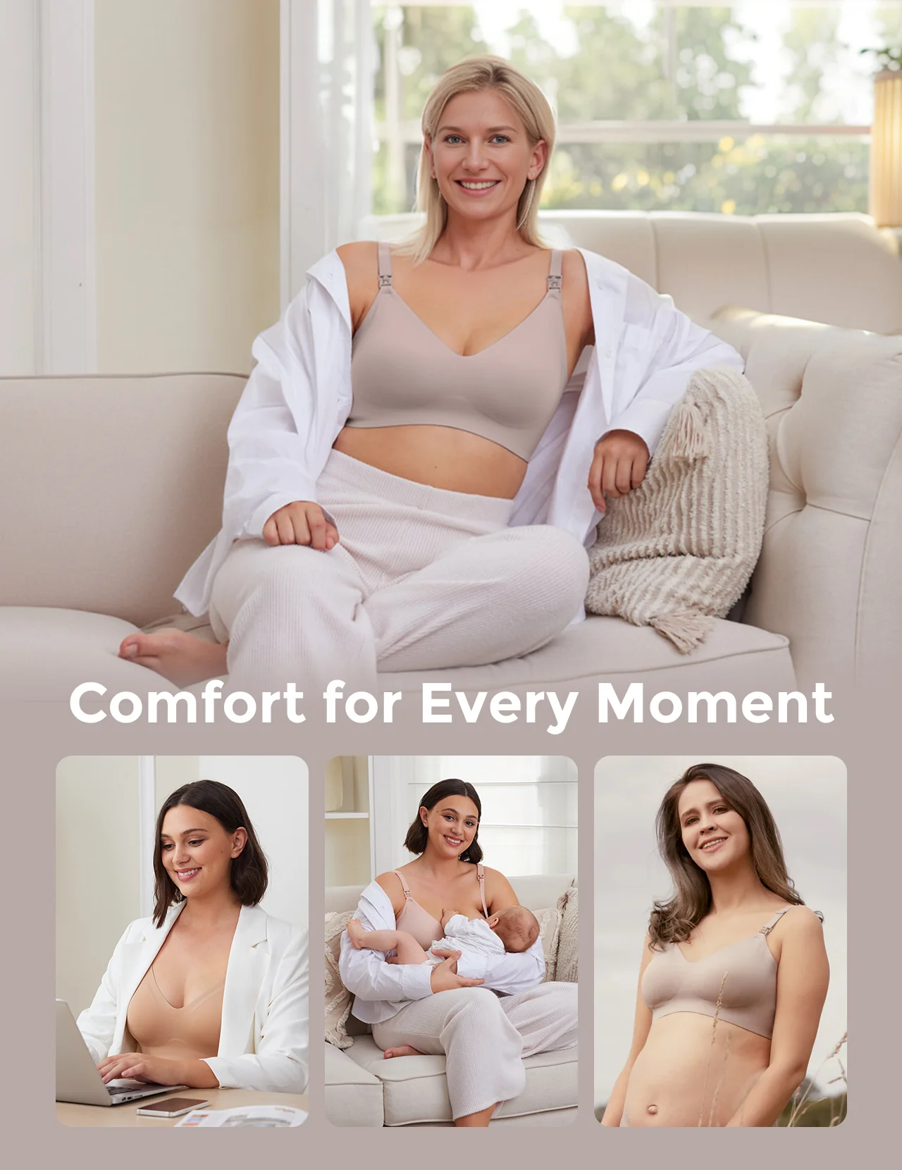 Ultra Soft Seamless Nursing Bra YN21 - Image 7