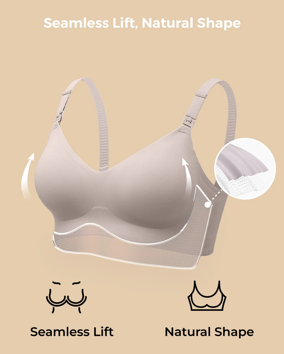SMOOTH - Ultra Soft & Omni Maternity Nursing Bra (2 Pack) - Image 27