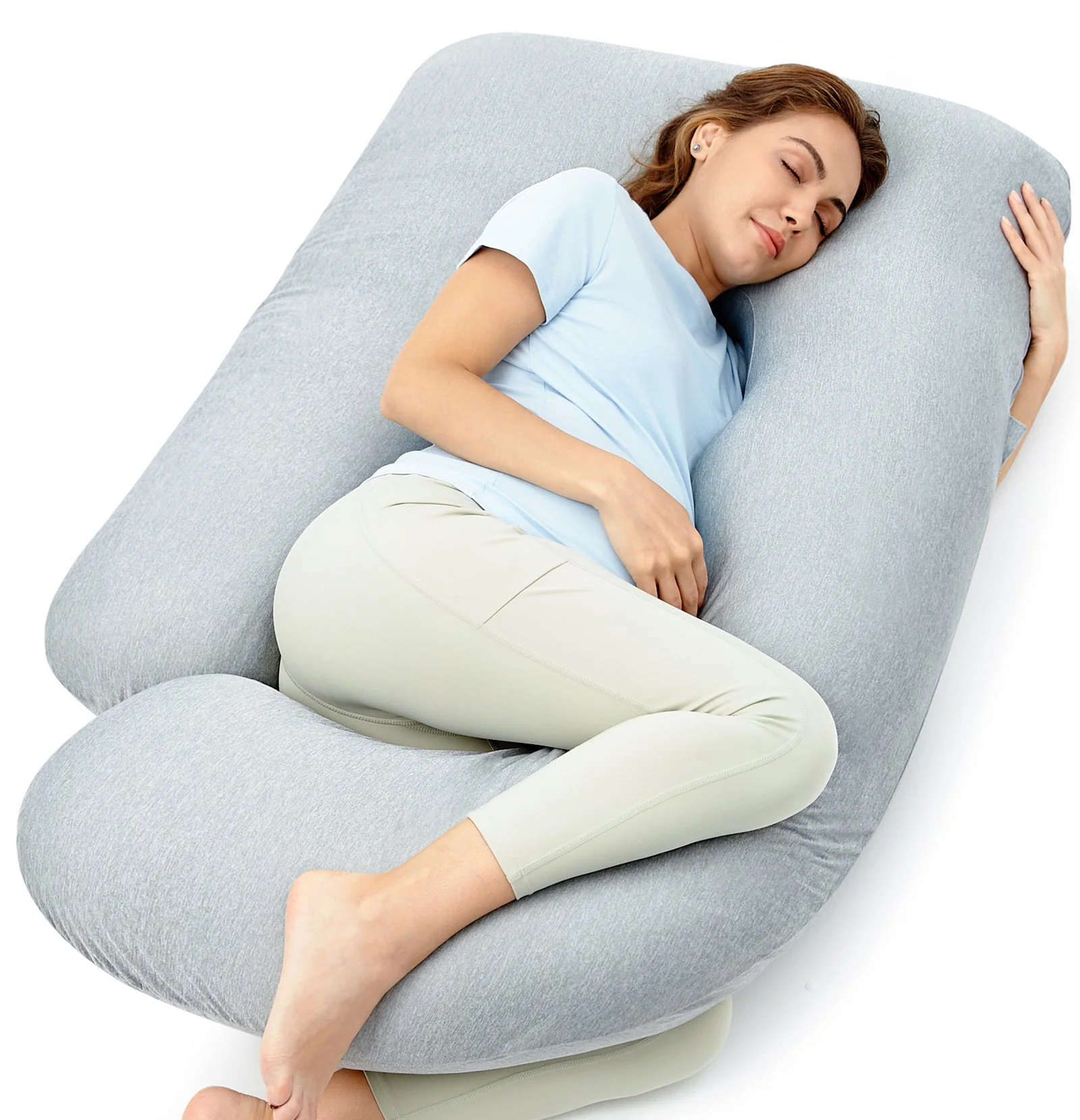 Cooling Pregnancy Body Pillow and Cover - Image 2