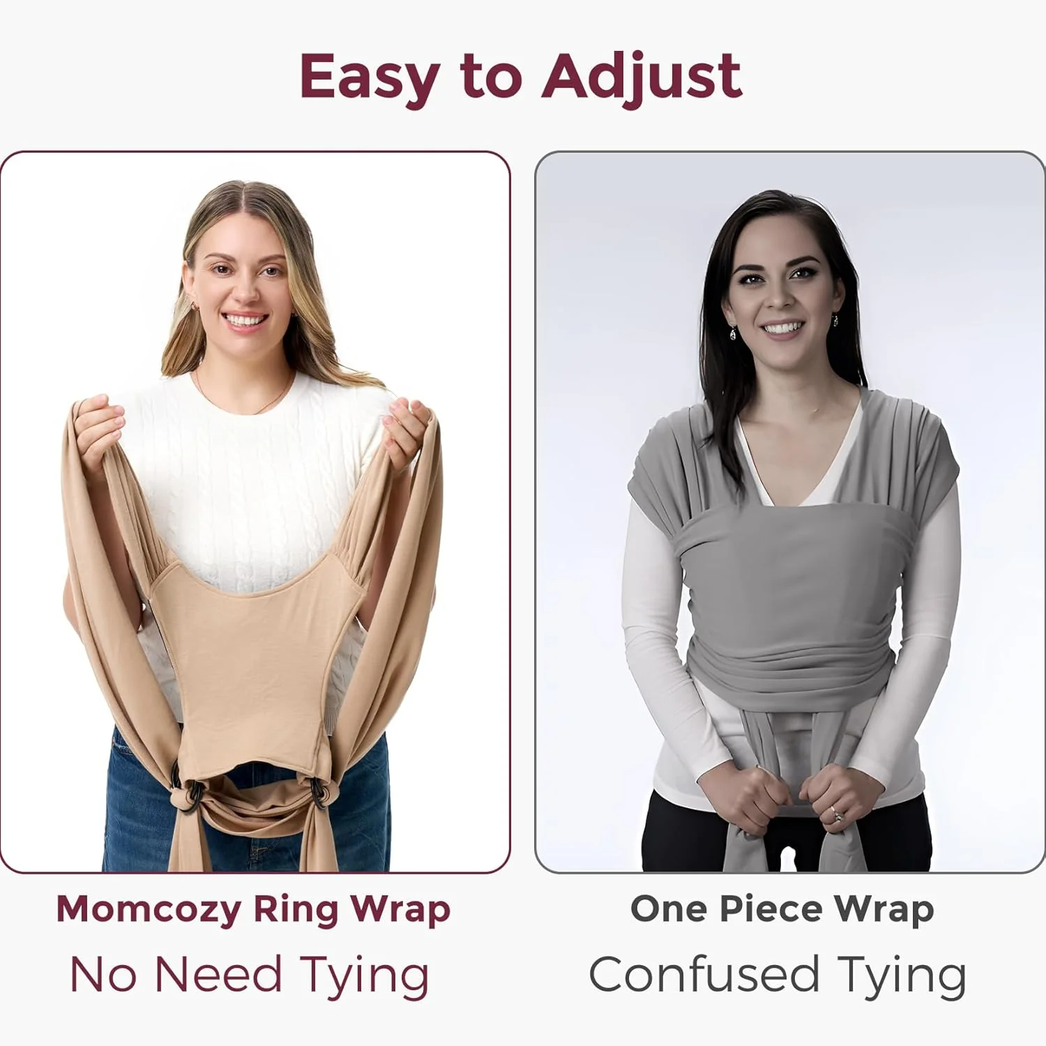 Easy to Wear Hands Free - Baby Wrap Carrier - Image 14
