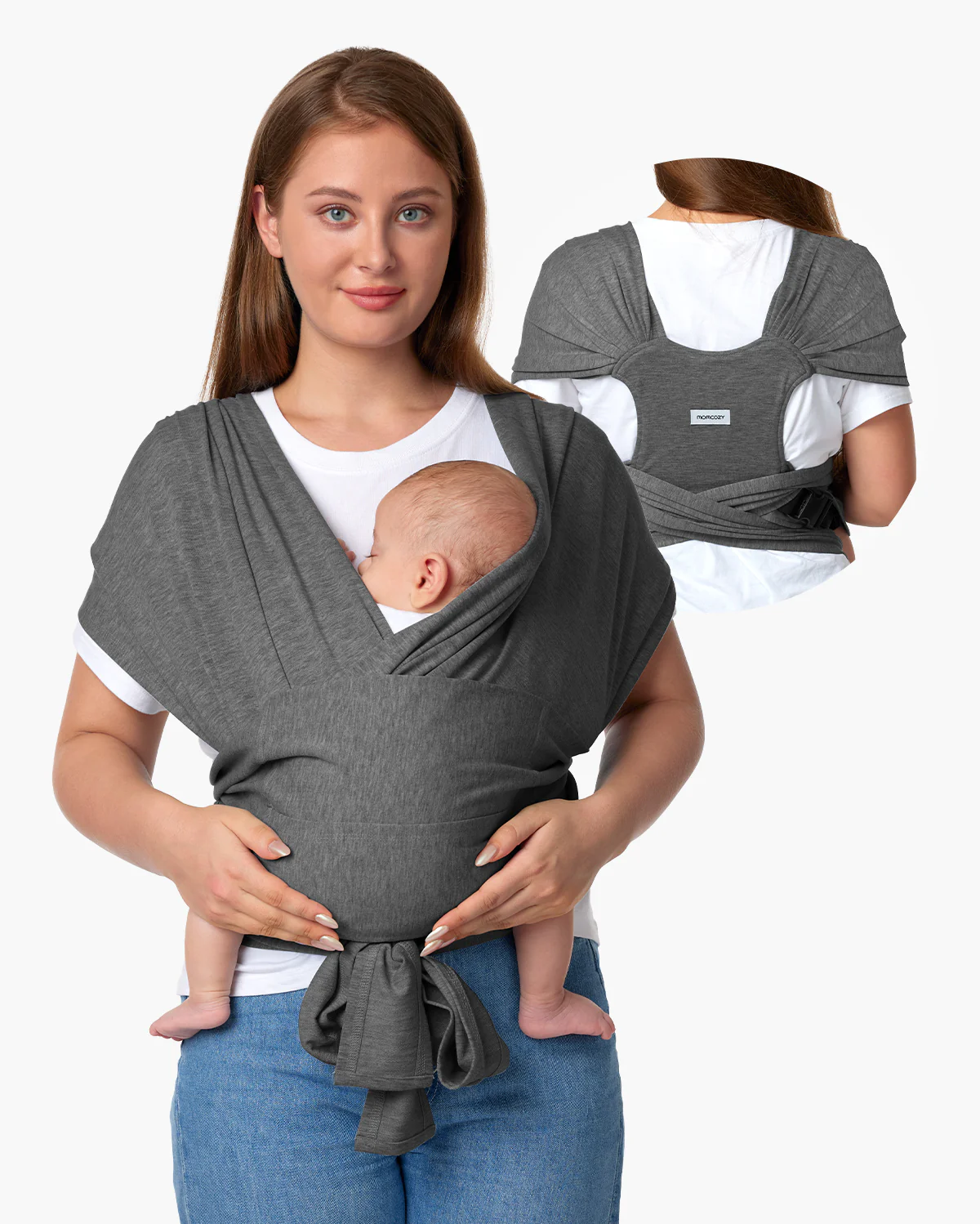 Easy to Wear Hands Free - Baby Wrap Carrier - Image 36