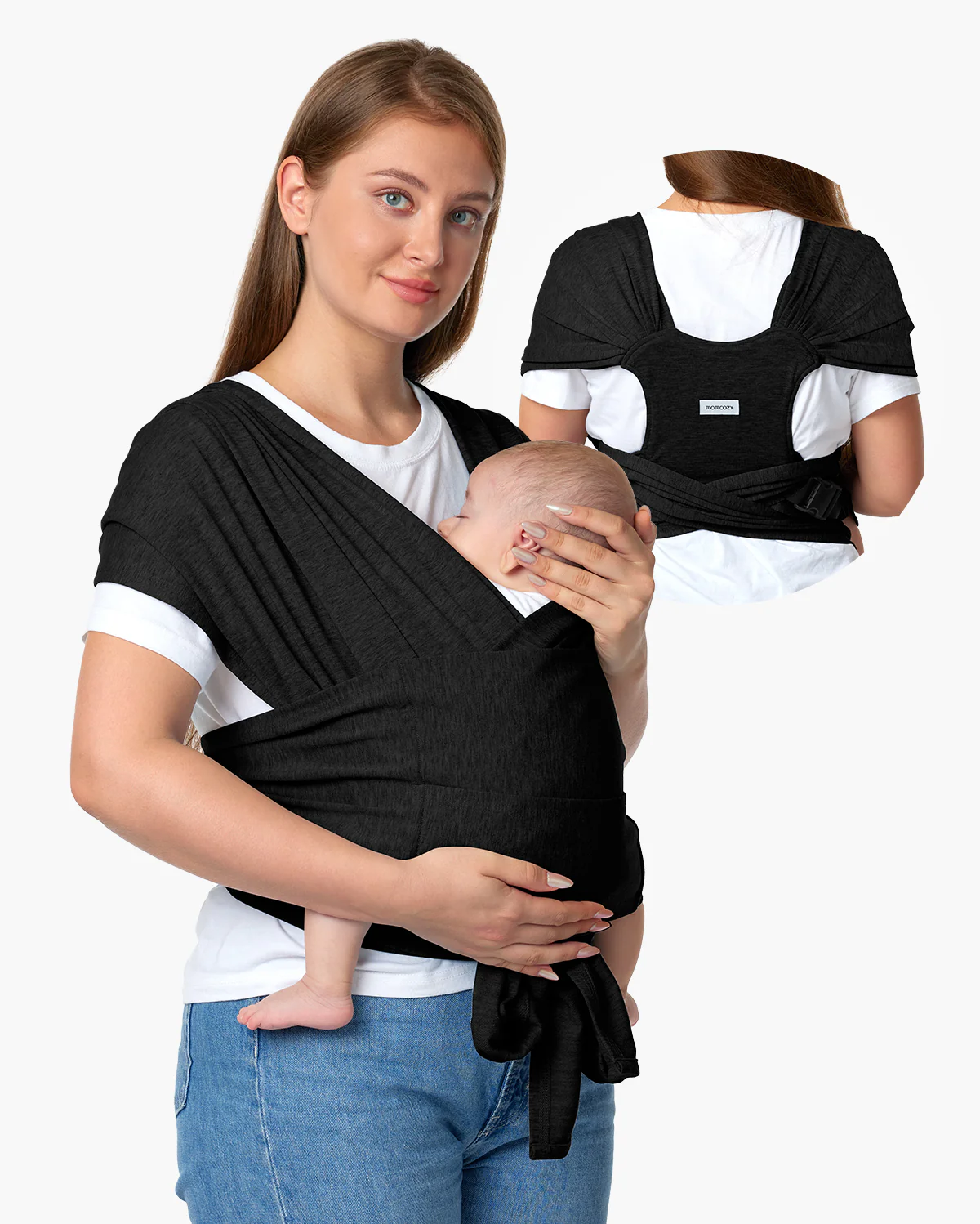Easy to Wear Hands Free - Baby Wrap Carrier - Image 4