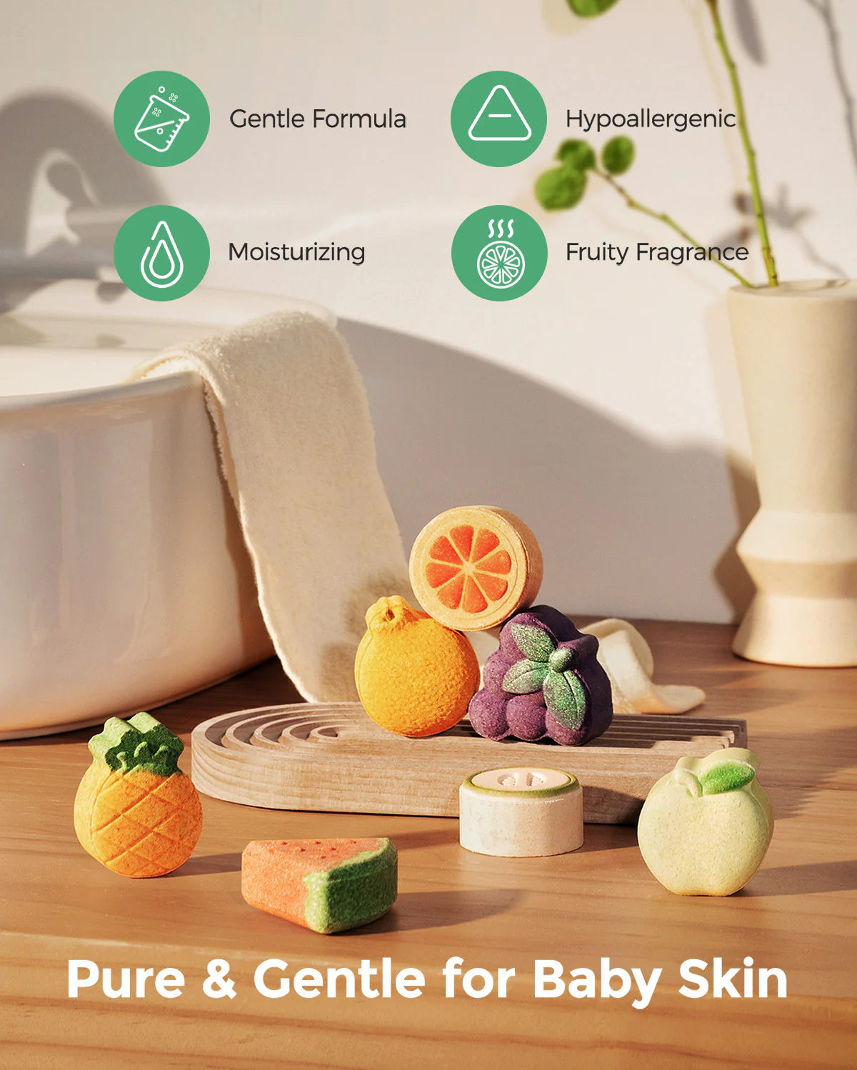 Momcozy Fruit Paradise Bath Bombs Gift Set (14 Pcs) - Image 2