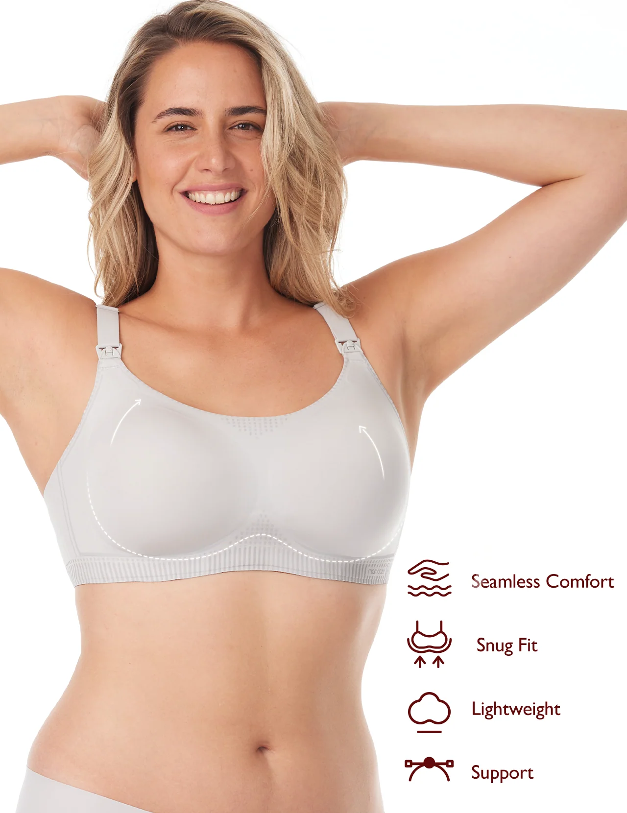 Function - U Liquid Spandex Printed Nursing Bra with Performax™ Technology - Image 9
