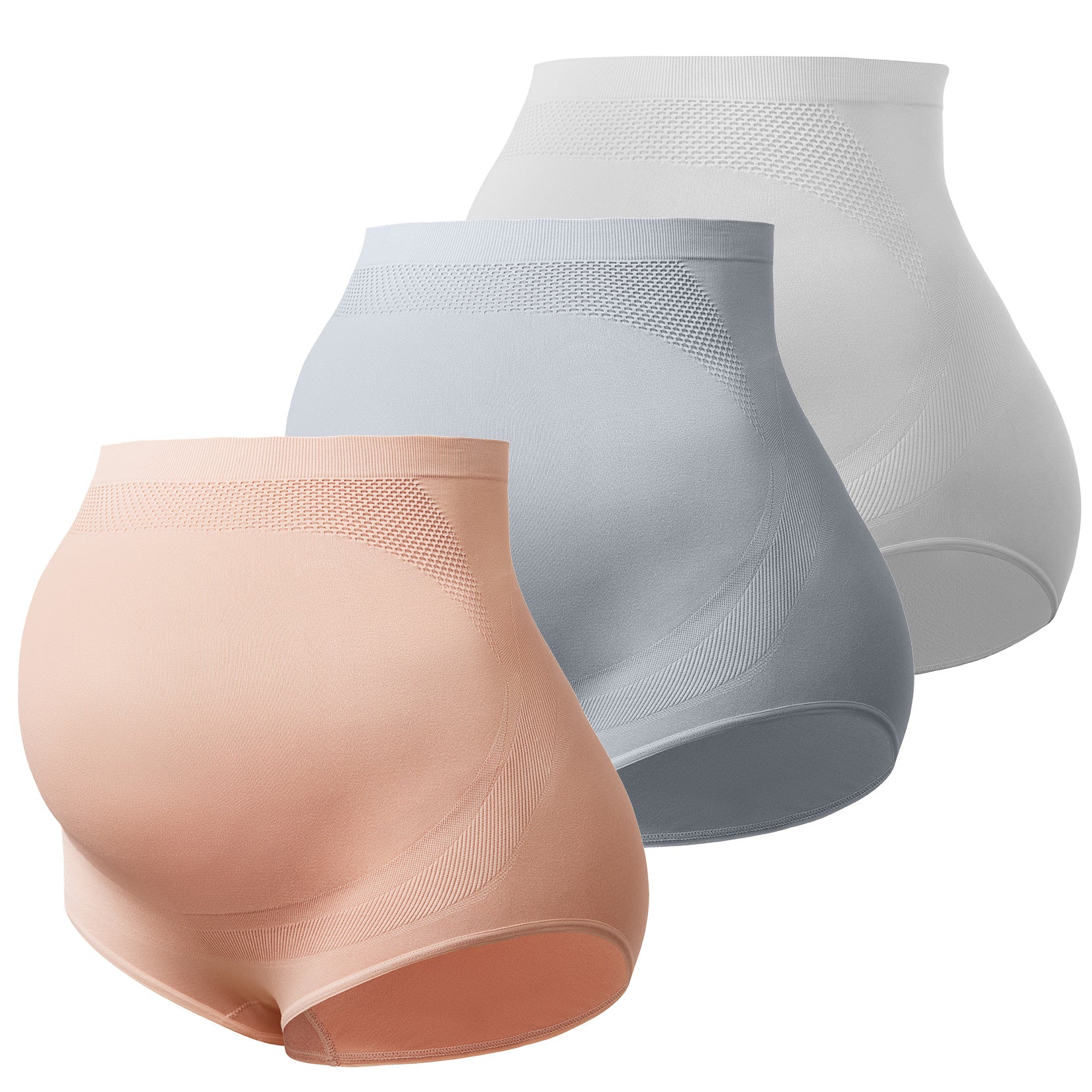 High Waist Pregnancy Seamless Soft Belly Support Panties - Image 15
