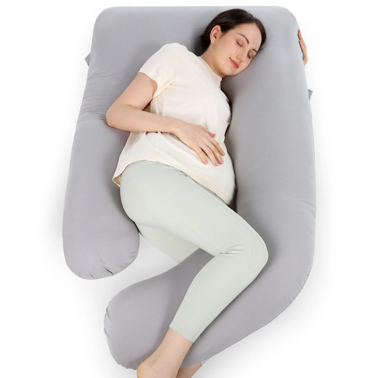 Huggable - U Shaped Cotton Maternity Body Pillow - Image 13