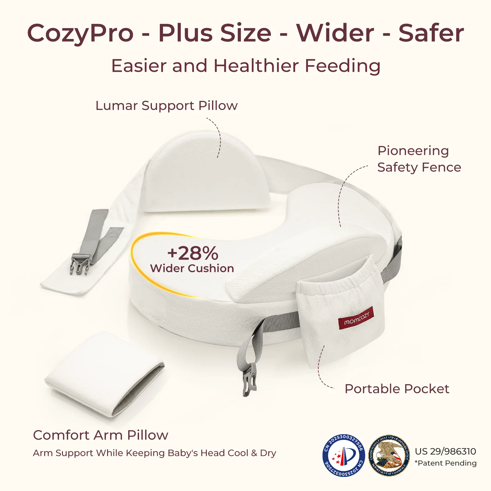Momcozy MaxSupport Nursing Pillow - Image 21