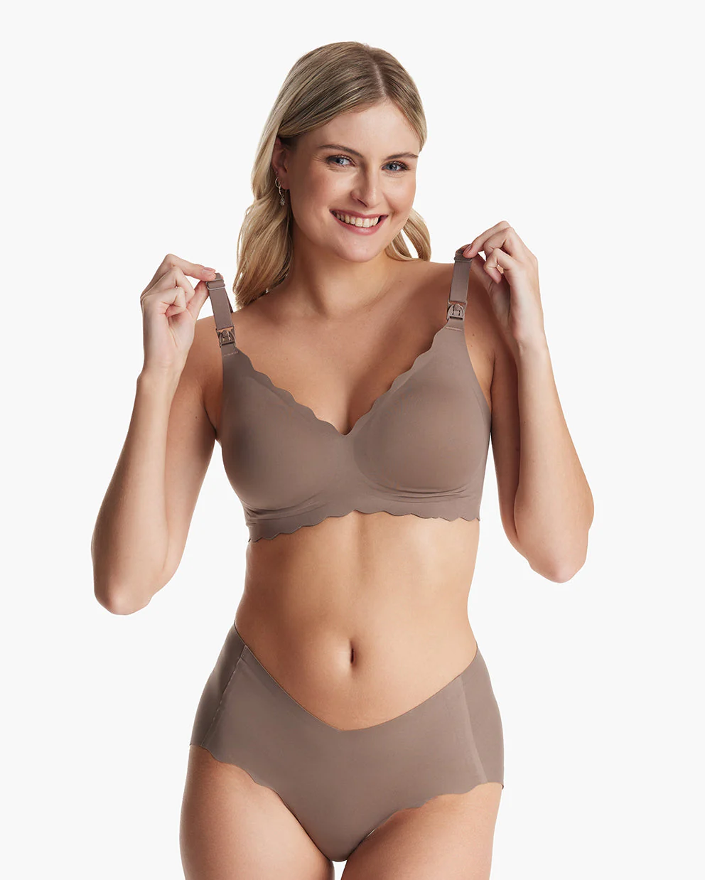 Jelly Strip - Seamless Floral Push up Nursing Bra au - YN46 - Image 36