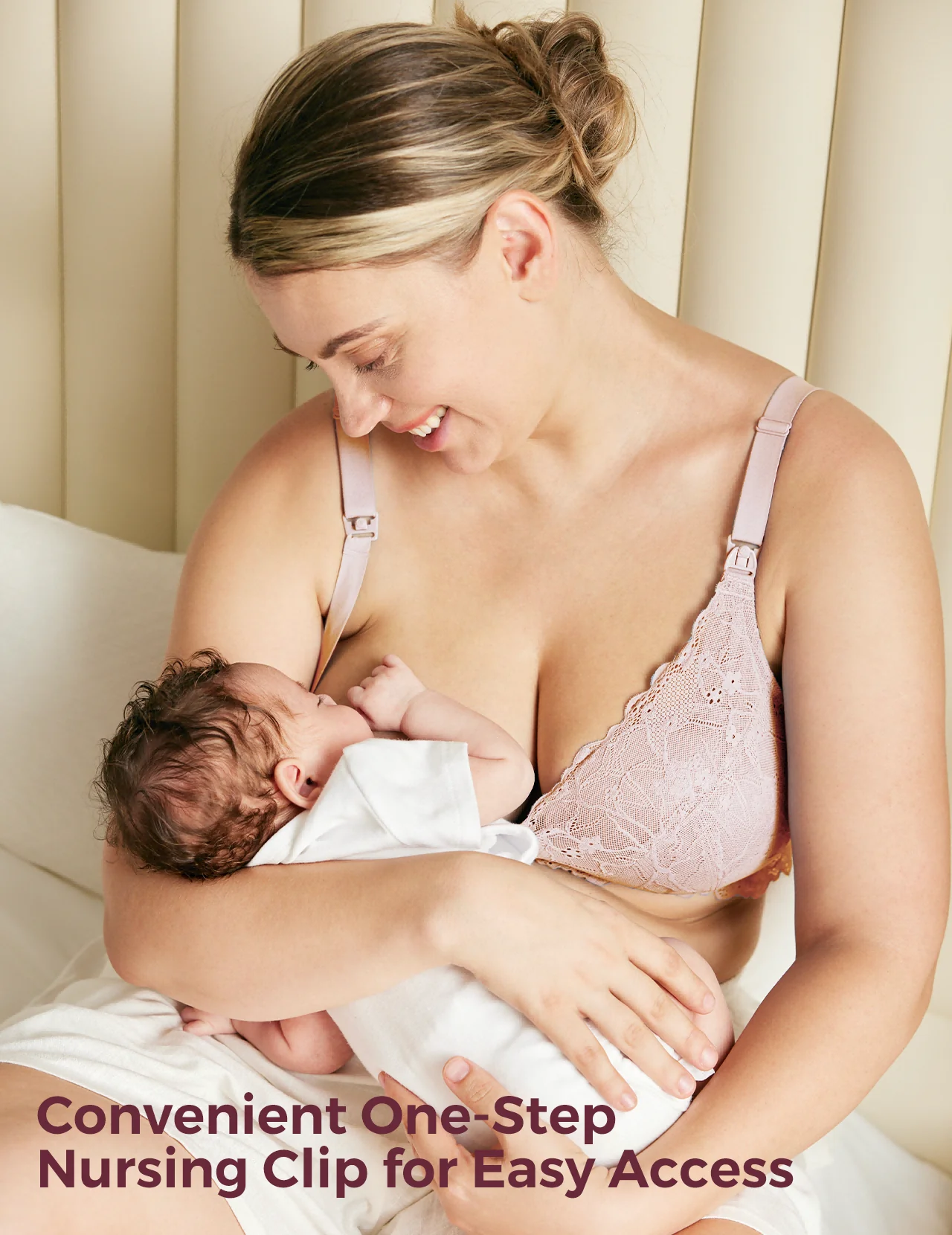 Soft Lace V Neck Nursing Bra - Image 13