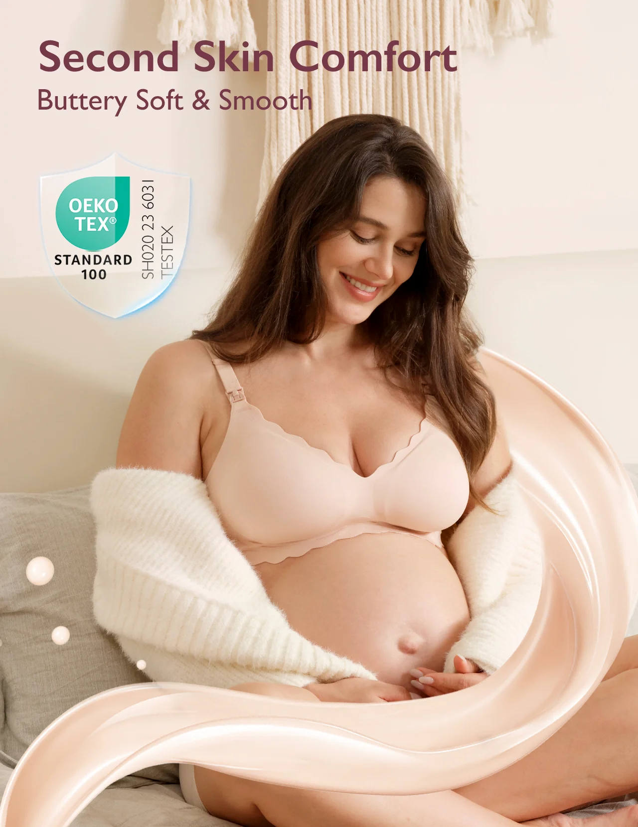 Jelly Strip Seamless Nursing Bra YN46 - Image 44