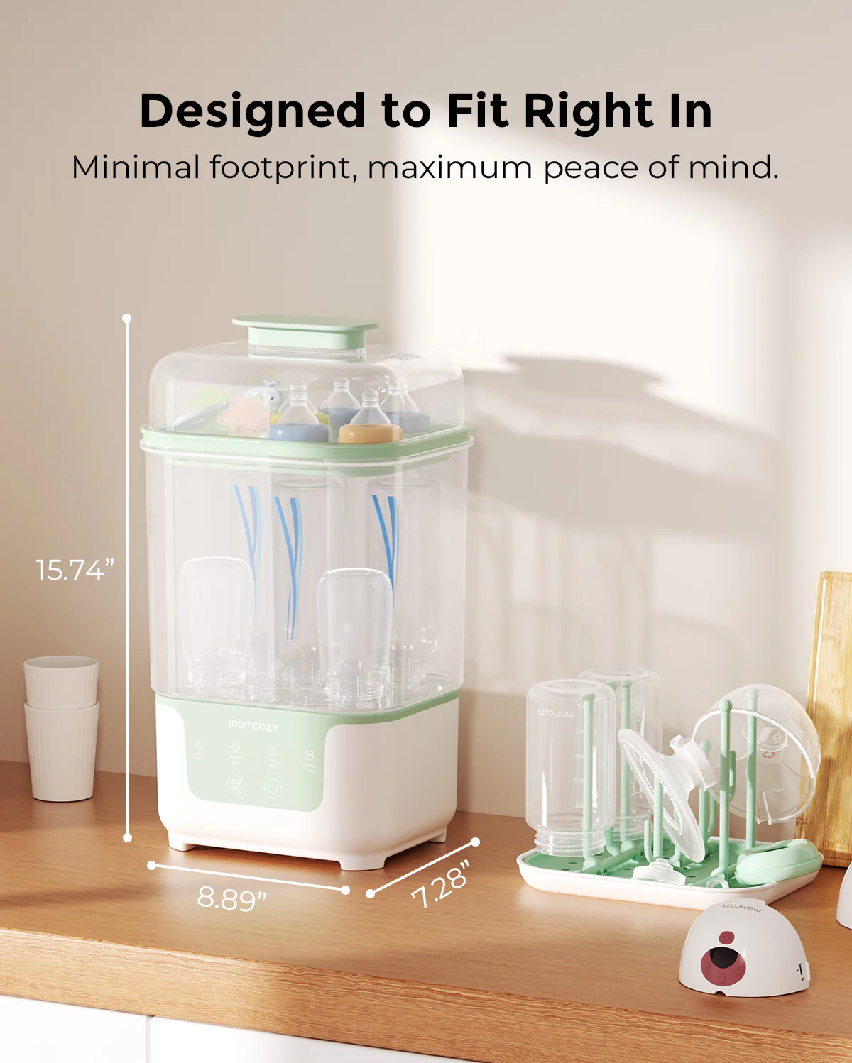 Momcozy 4 in 1 Compact Bottle Sterilizer and Dryer - Image 9