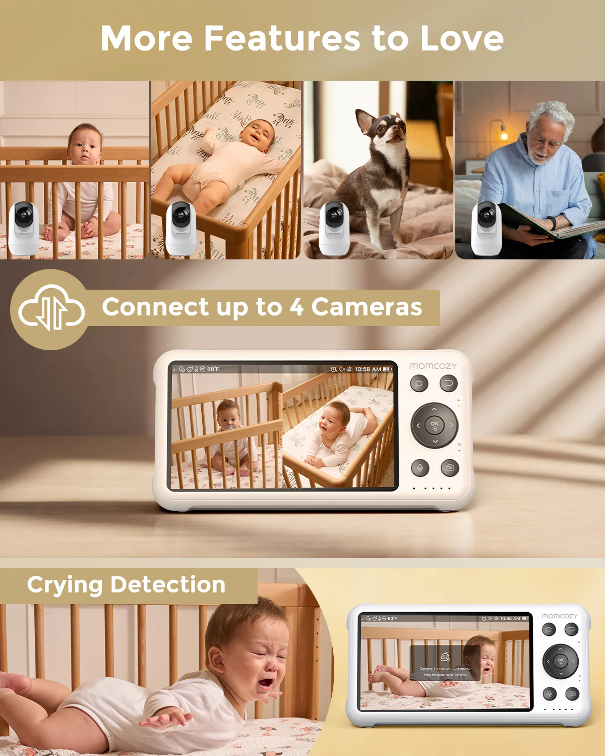 1080p Full HD Camera for Video Baby Monitor BM04 - Image 11