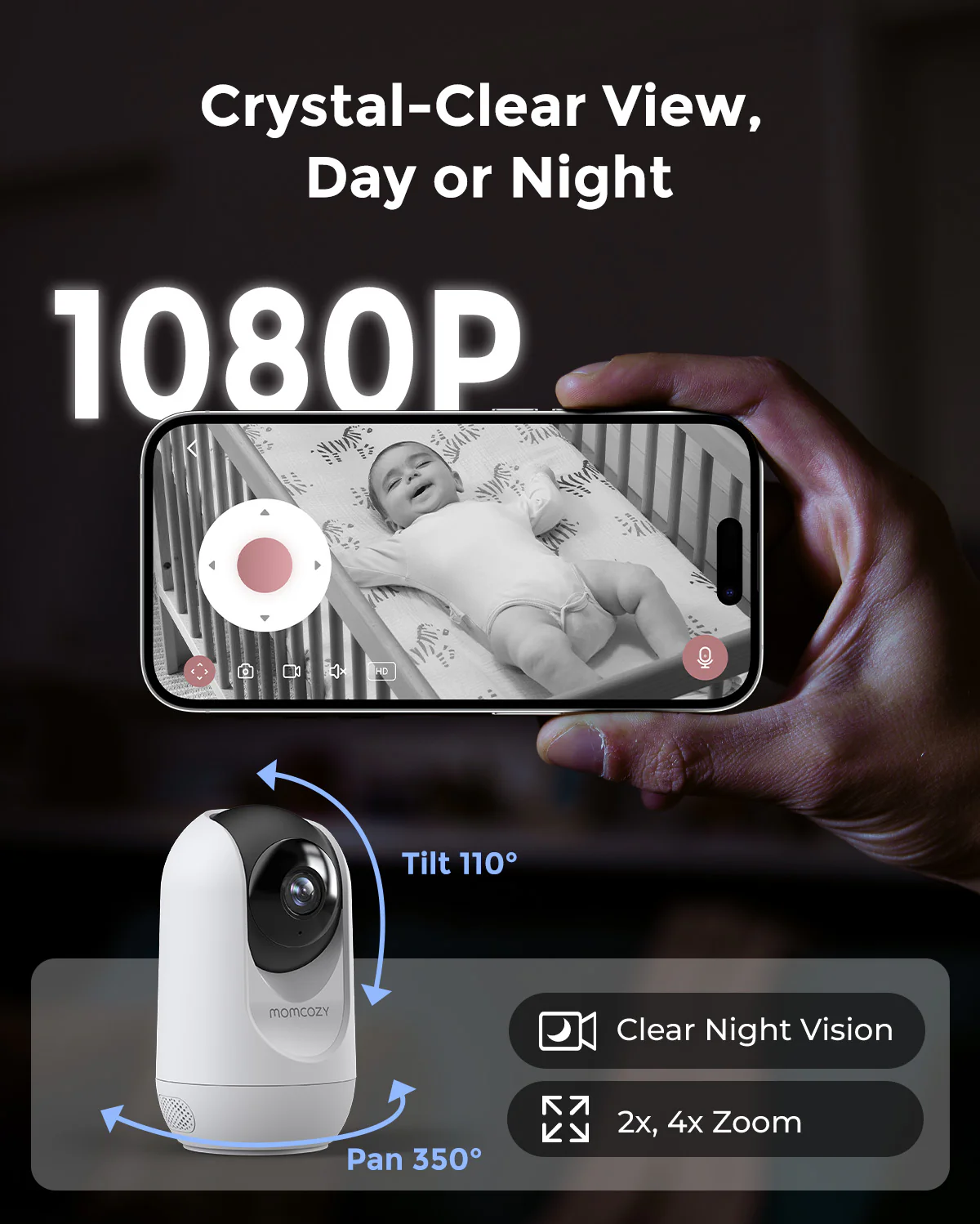 1080p Full HD Camera for Video Baby Monitor BM04 - Image 6