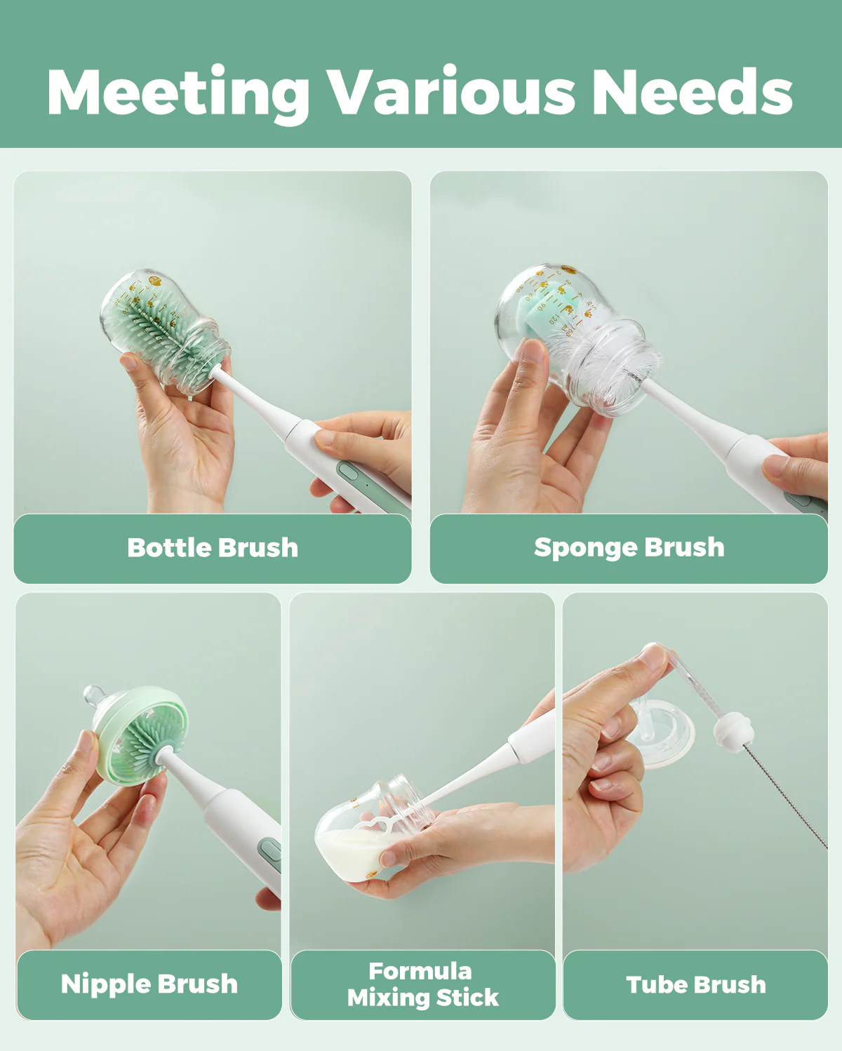 Momcozy 7 in 1 Electric Bottle Brush Kit - Image 3