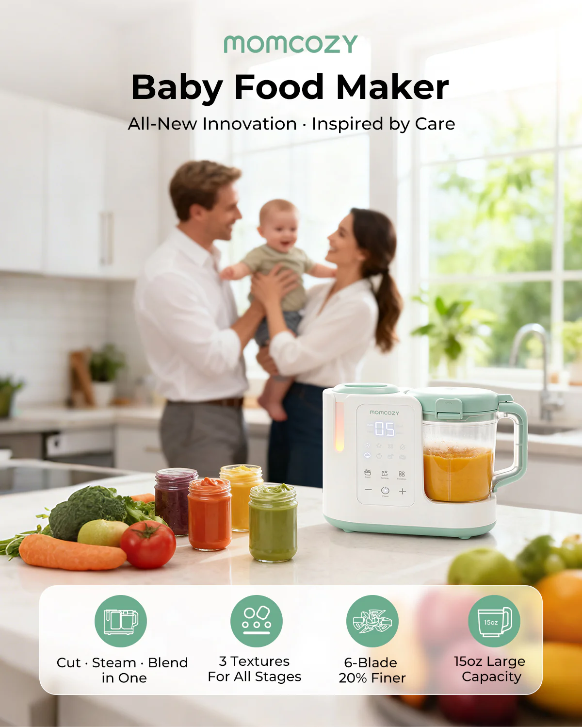 Momcozy AutoMeal Baby Food Maker - Image 2