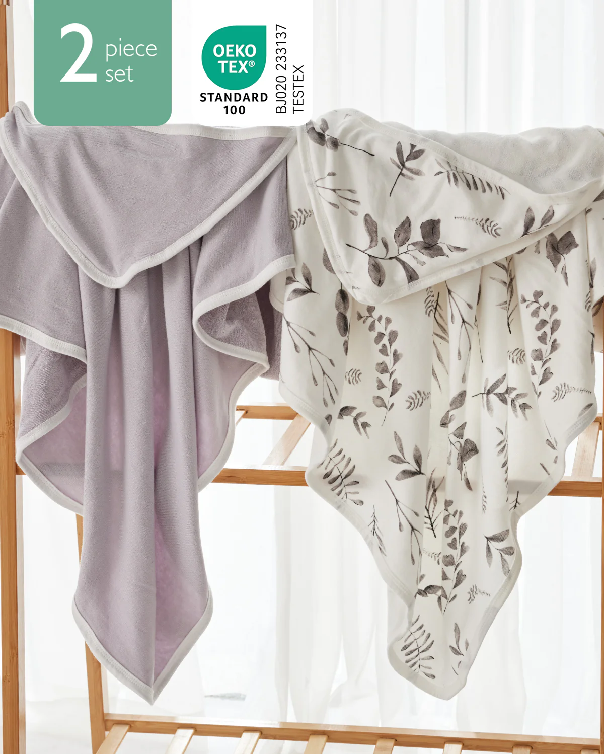 Baby Hooded Towel for Newborn Shower -  2-Pack - Image 14