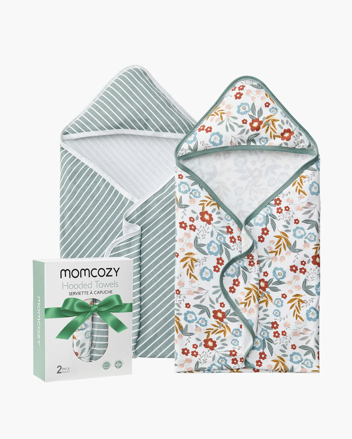 Baby Hooded Towel for Newborn Shower -  2-Pack - Image 5