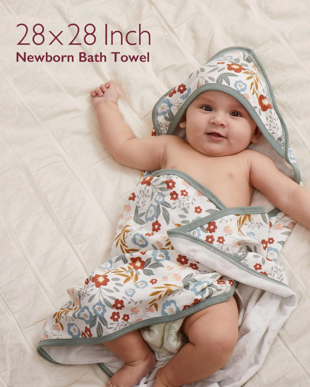 Baby Hooded Towel for Newborn Shower -  2-Pack - Image 28