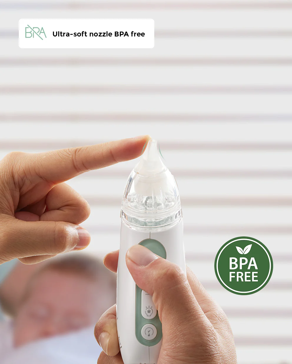 Momcozy Baby Nasal Aspirator- Long Battery Life - Image 3