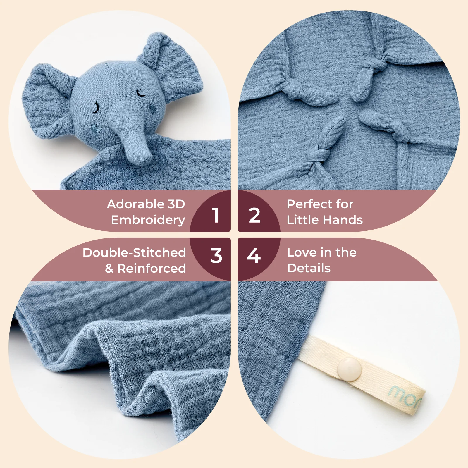 Momcozy Baby Security Blanket – Perfect Newborn Gift - Image 6