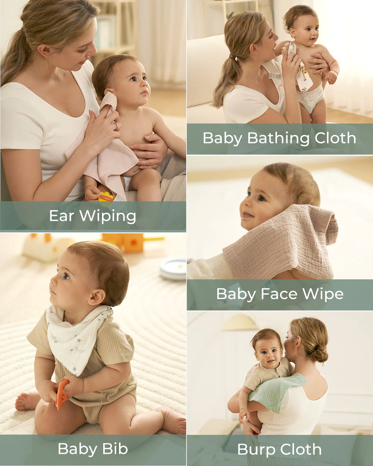 Momcozy Baby Washcloths – Soft 4-Layer Cotton, Gentle for Newborns - Image 28