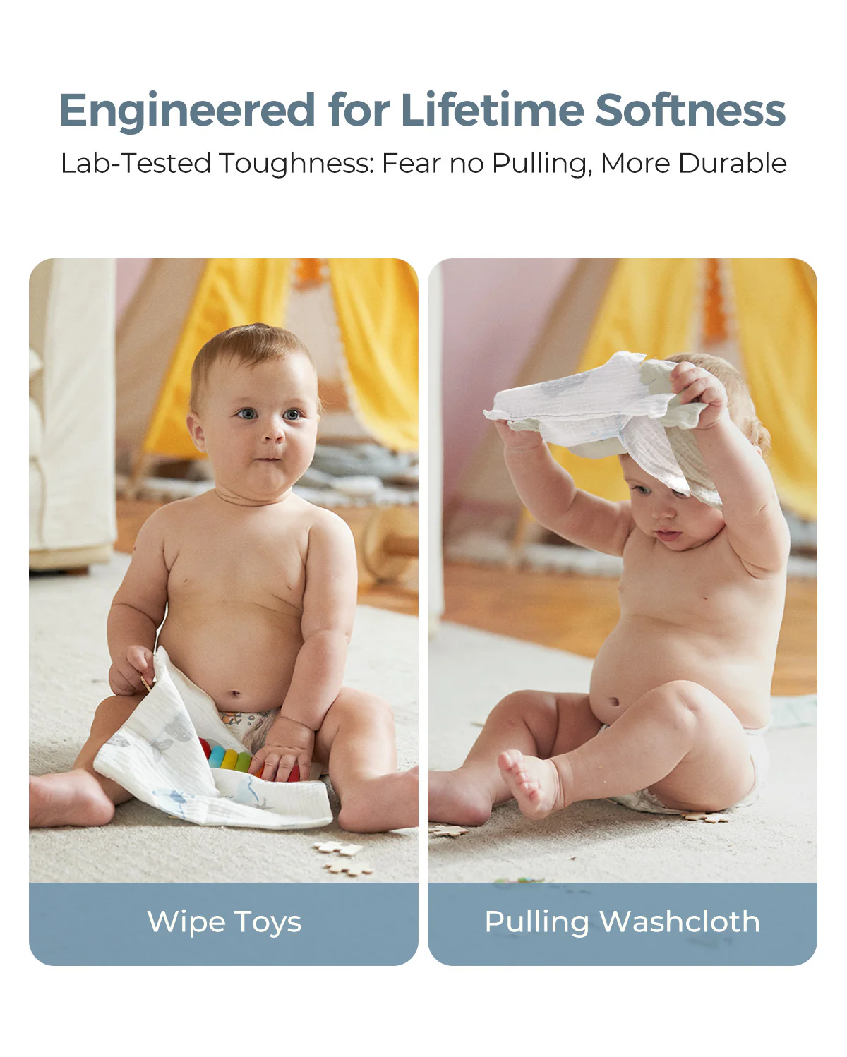 Momcozy Baby Washcloths – Soft 4-Layer Cotton, Gentle for Newborns - Image 7