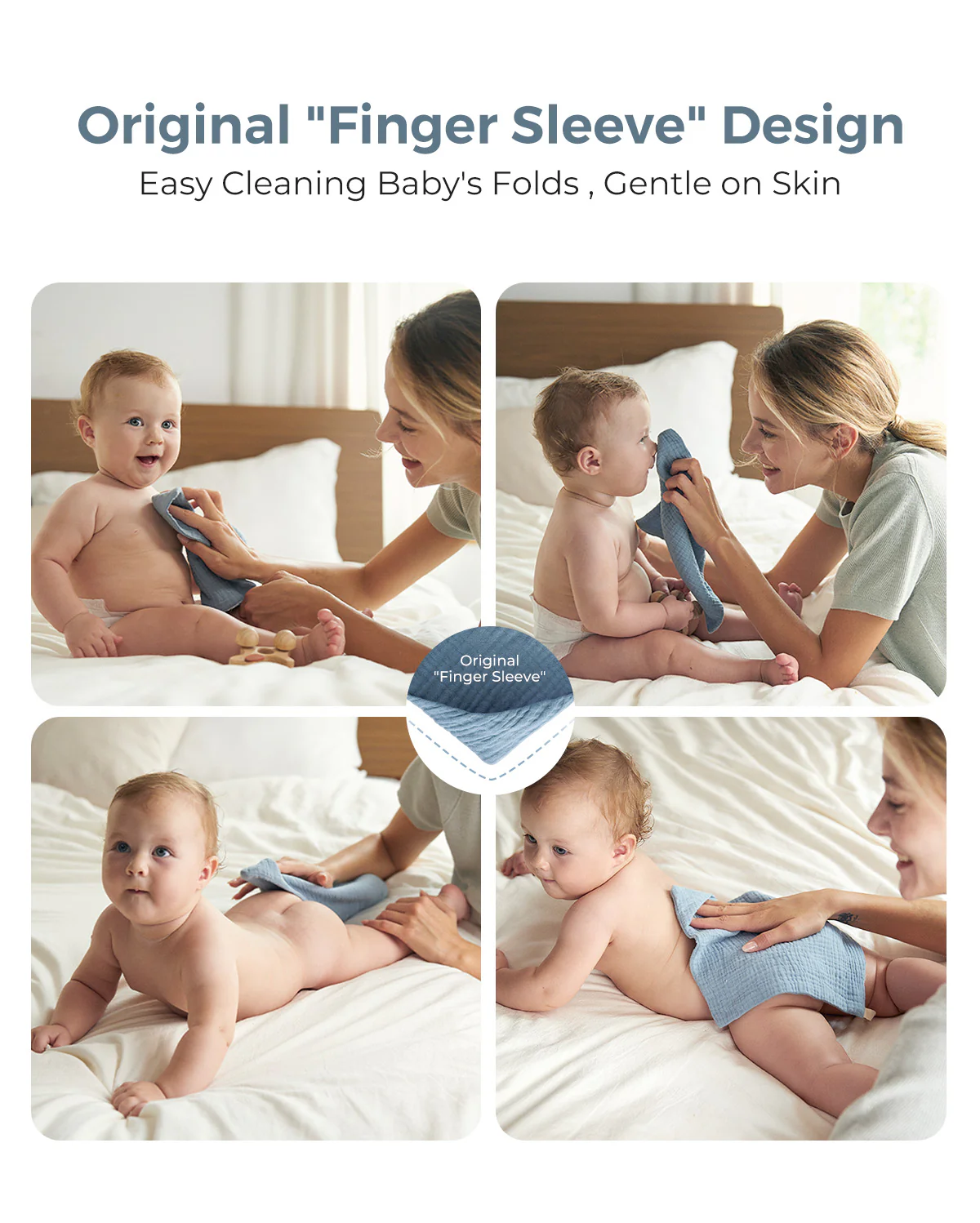 Momcozy Baby Washcloths – Soft 4-Layer Cotton, Gentle for Newborns - Image 9