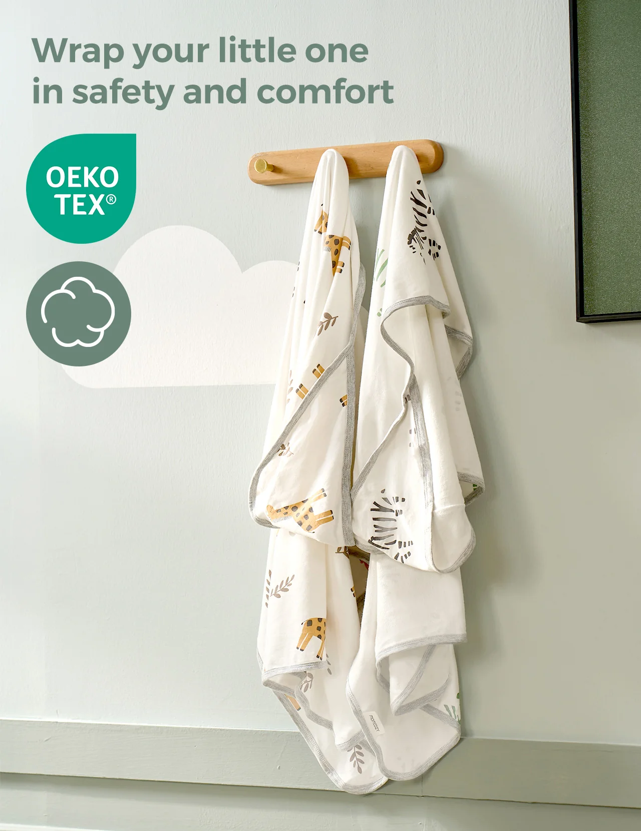 Momcozy Best Wishes Baby Hooded Towel - Bravery - Image 7