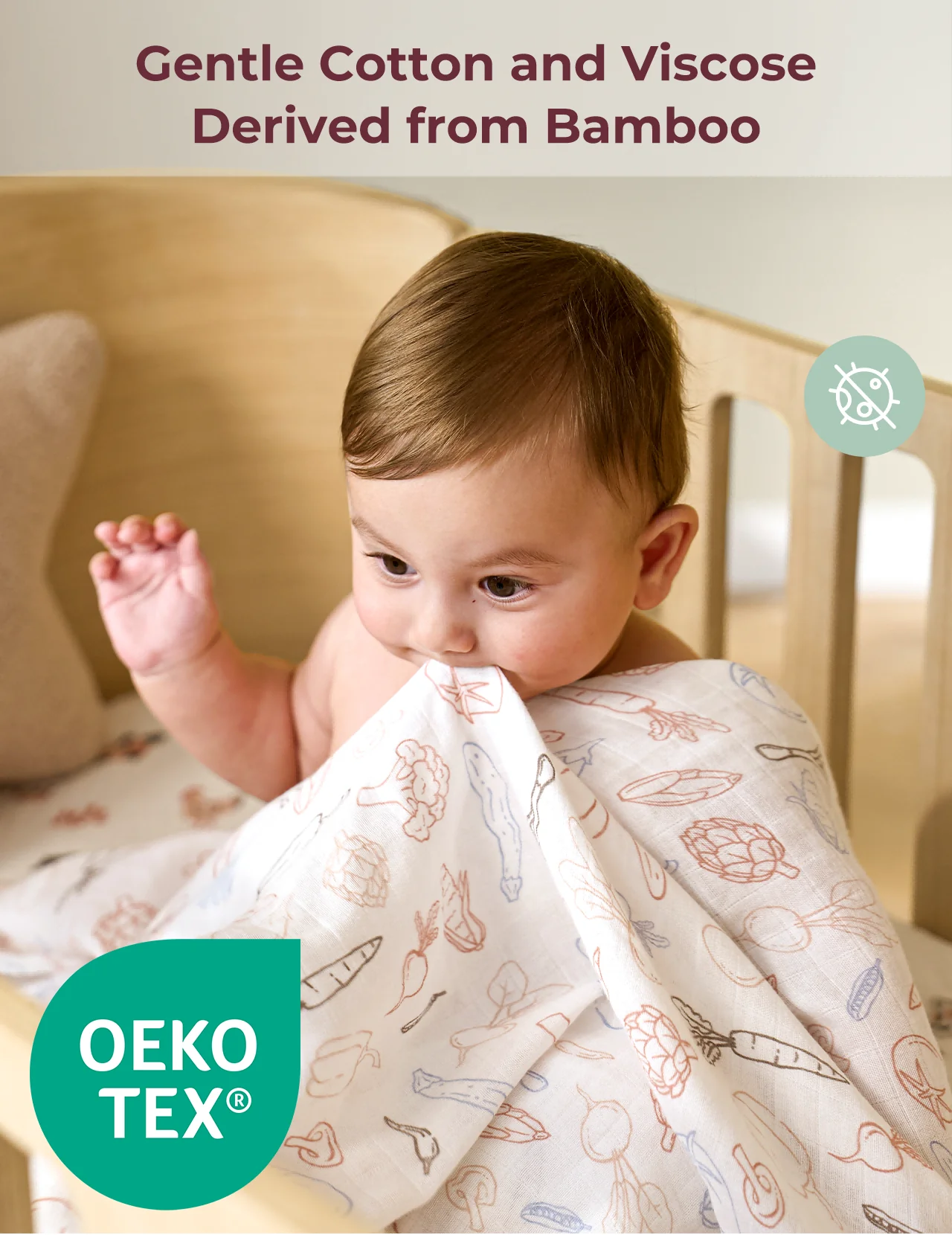 Momcozy Best Wishes Softness Swaddle Blankets - Joy - Image 3