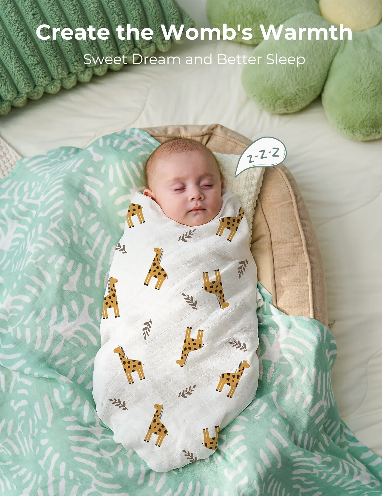 Momcozy Best Wishes Swaddle Blankets - Bravery - Image 5