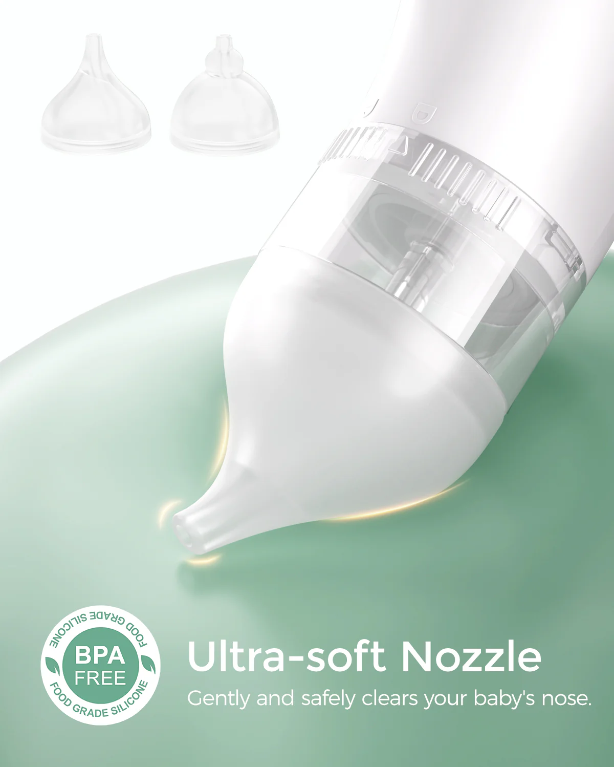 Momcozy BreezyClear™ 2-in-1 Electric Nasal Aspirator Replacement Heads - Image 2