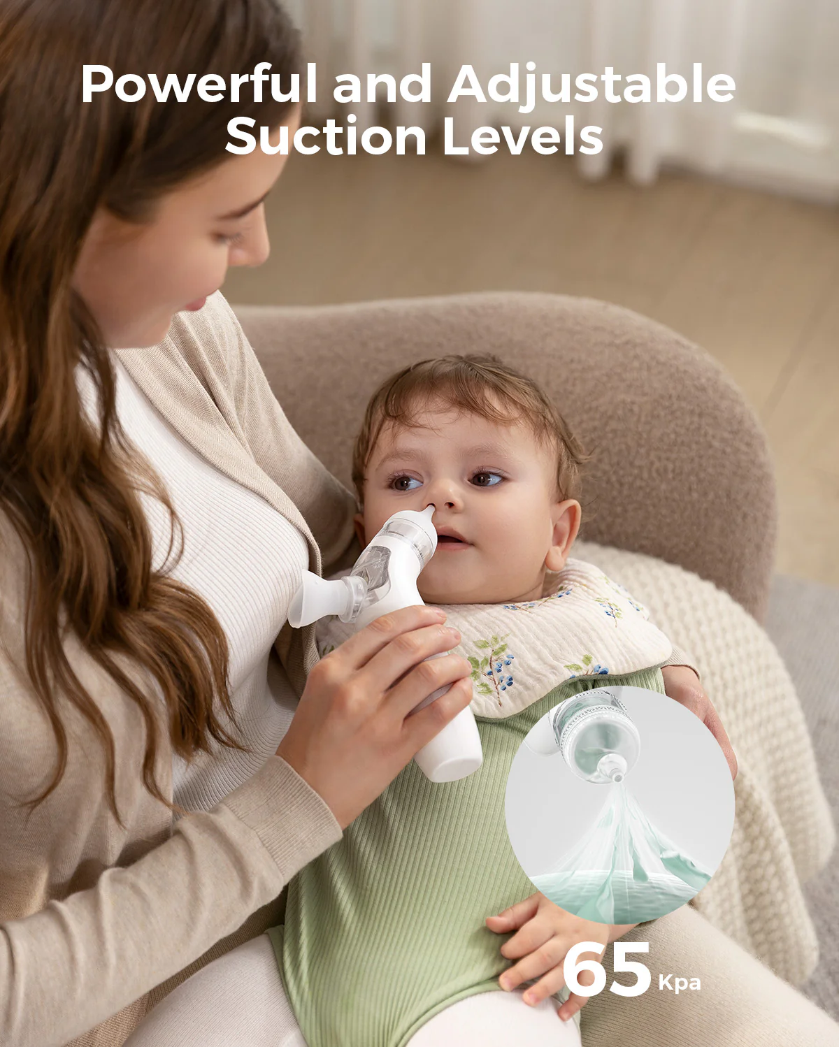 Momcozy BreezyClear™ 2-in-1 Spray & Suction Electric Nasal Aspirator - Image 4