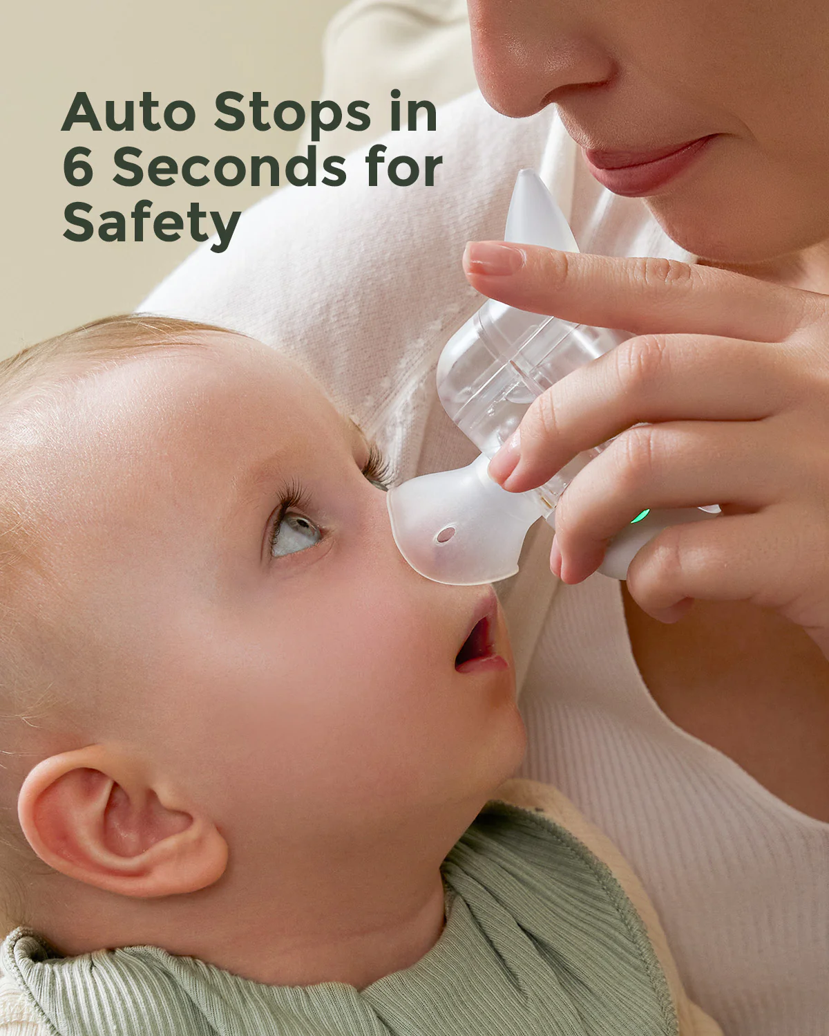 Momcozy BreezyClear Pro™ 2-in-1 Spray & Suction Electric Nasal Aspirator - Image 8