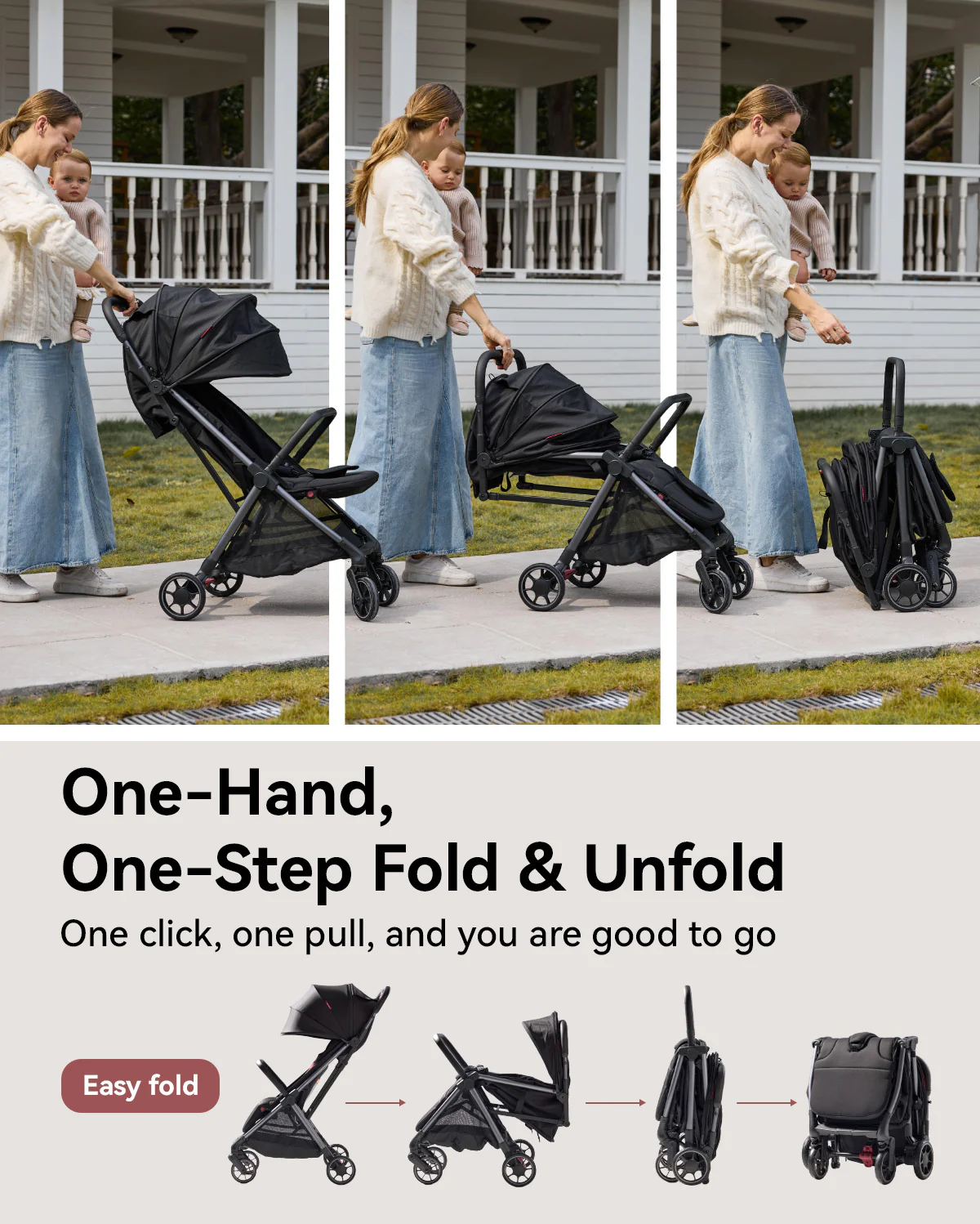 Momcozy ClickGo Lightweight Stroller - Image 3