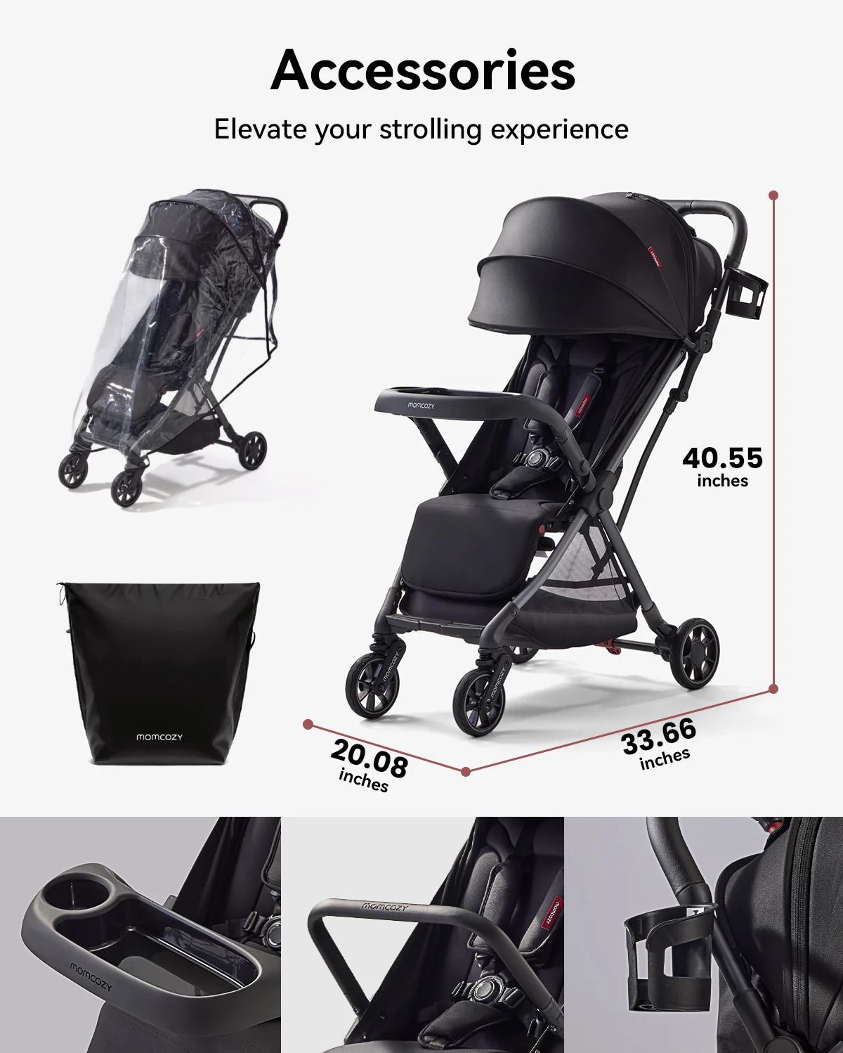 Momcozy ClickGo Lightweight Stroller - Image 9