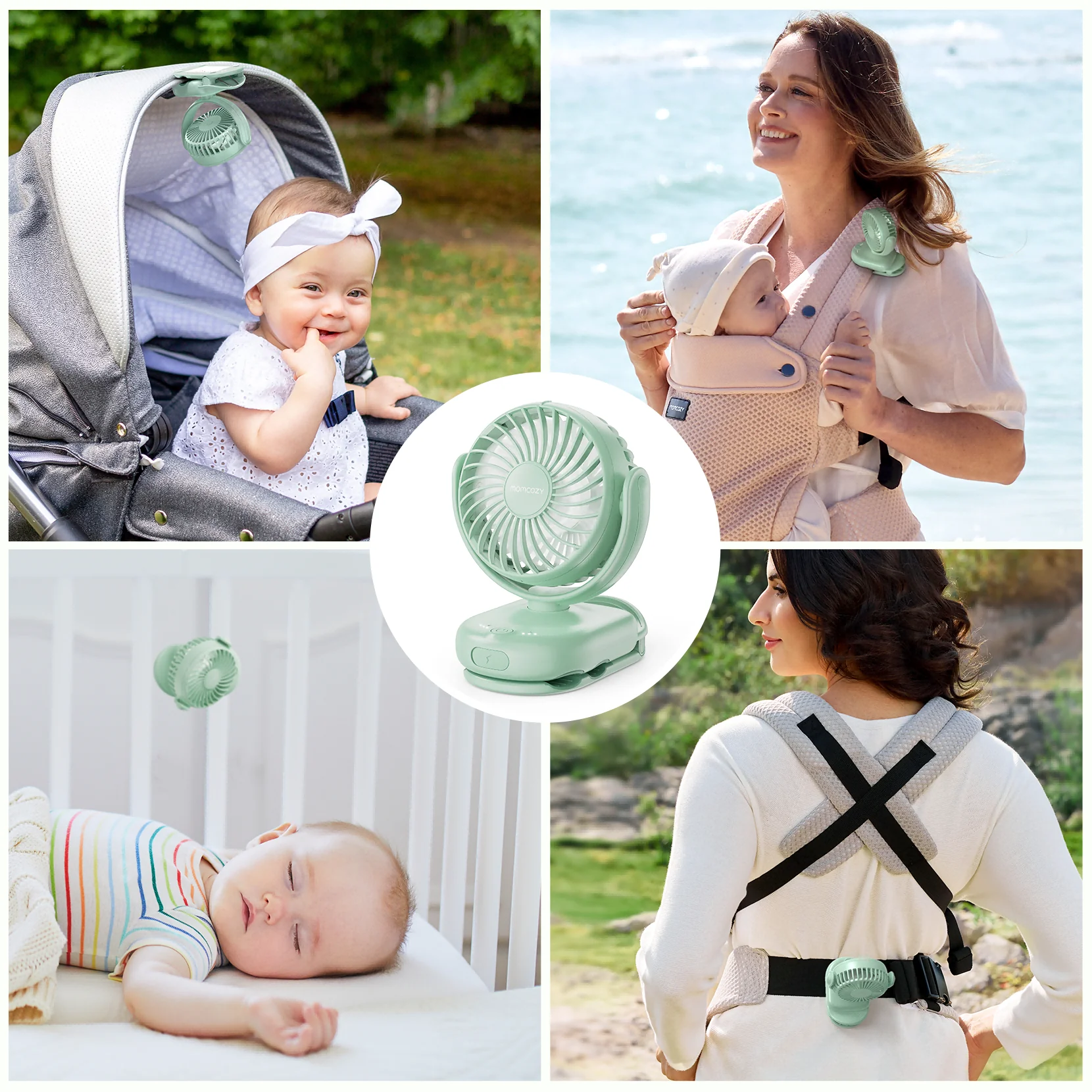 Momcozy Clip-On 4-Speed Stroller Fan - Image 25