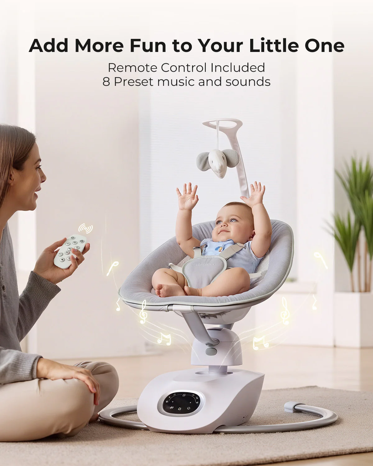 Momcozy CocoSway 3D-Motion Electric Baby Swing - Image 6